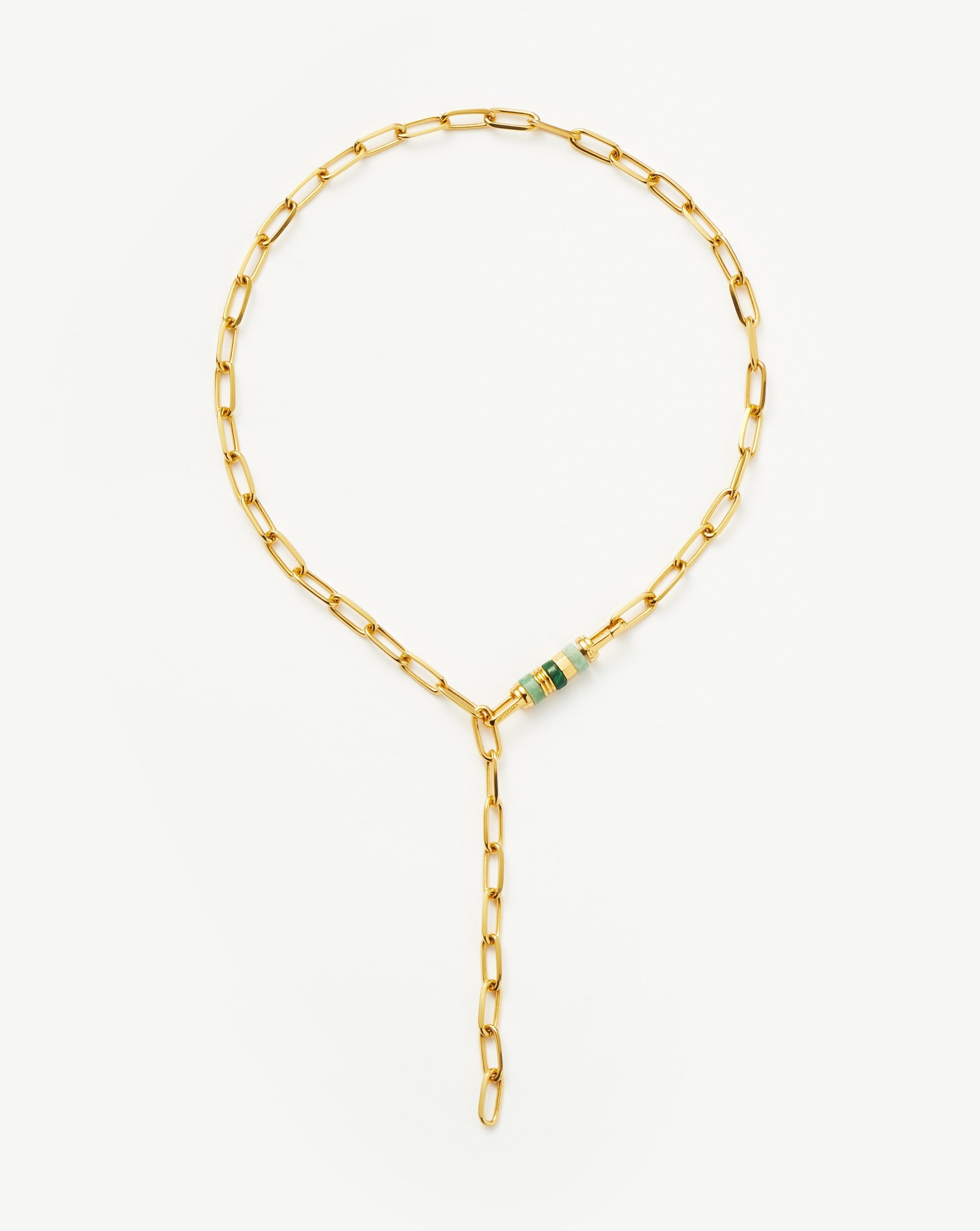 Abacus Beaded Spinning Charm Necklace | 18ct Recycled Gold Plating on Brass Necklaces Missoma 