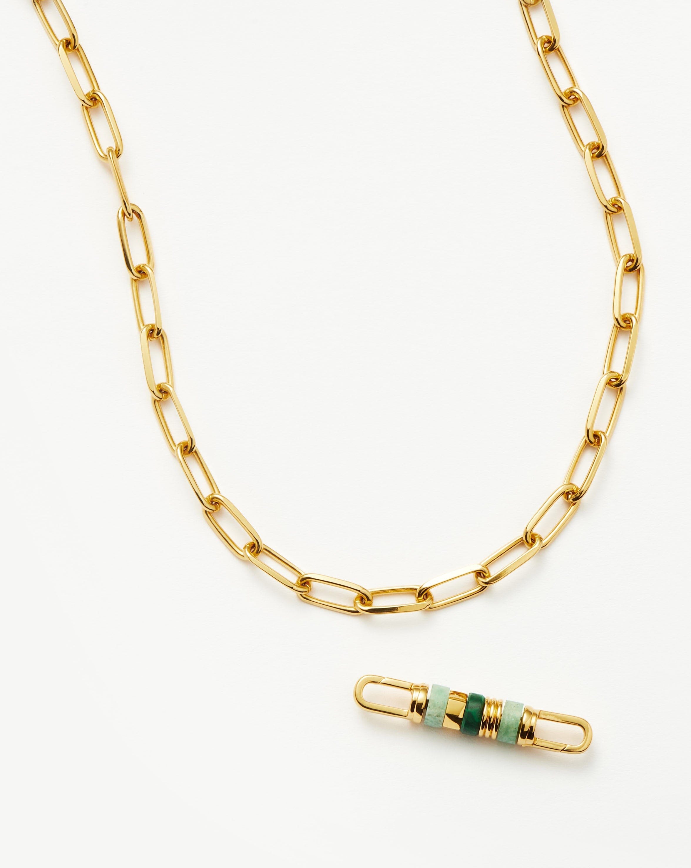 Abacus Beaded Spinning Charm Necklace | 18ct Recycled Gold Plating on Brass Necklaces Missoma 