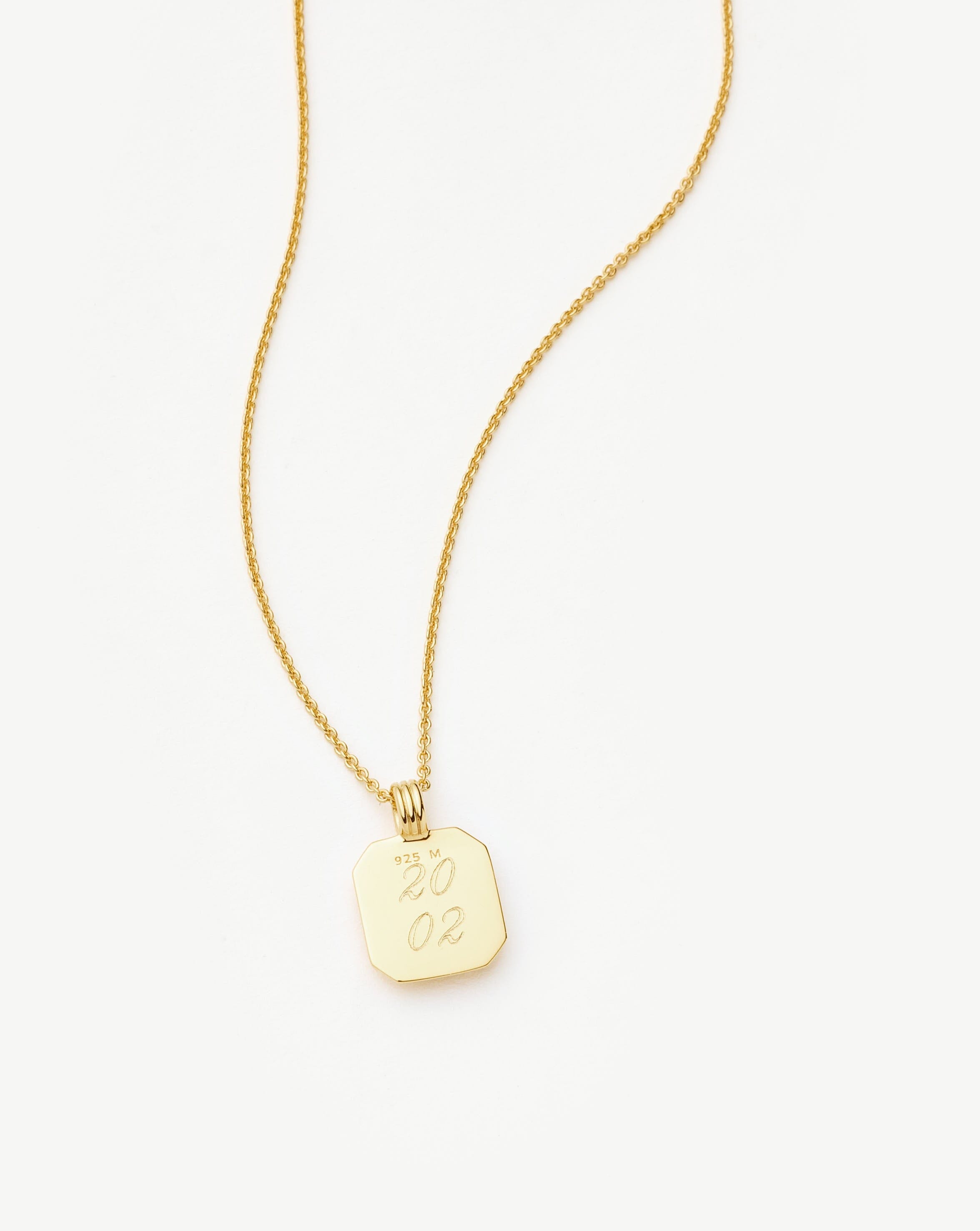 April Birthstone Pendant Necklace | 18ct Gold Vermeil/Crystal Necklaces Missoma 