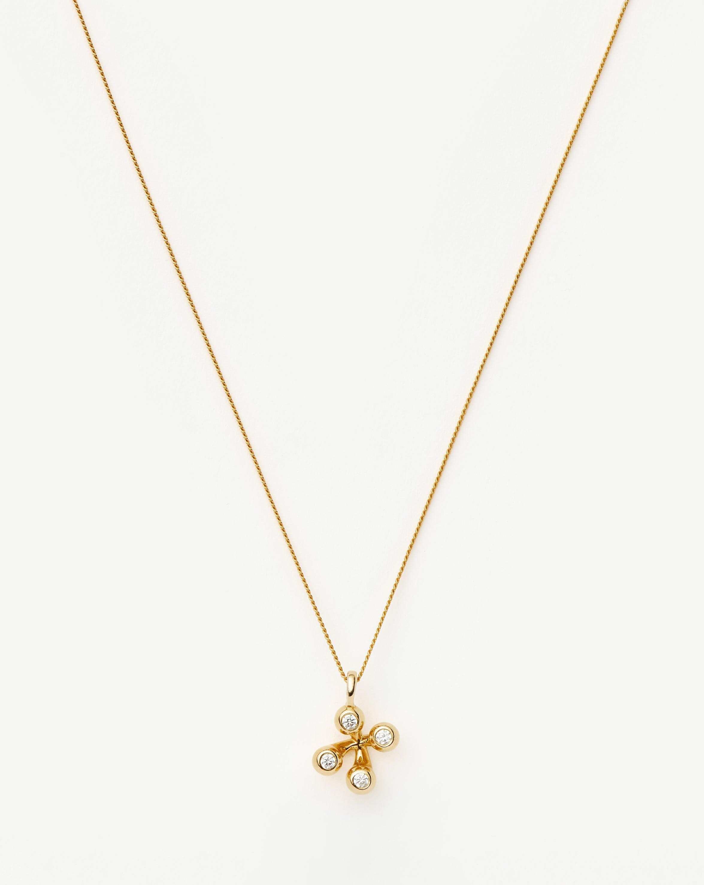 Atom Pendant Necklace | 18ct Gold Vermeil Cubic Zirconia Necklaces Missoma 