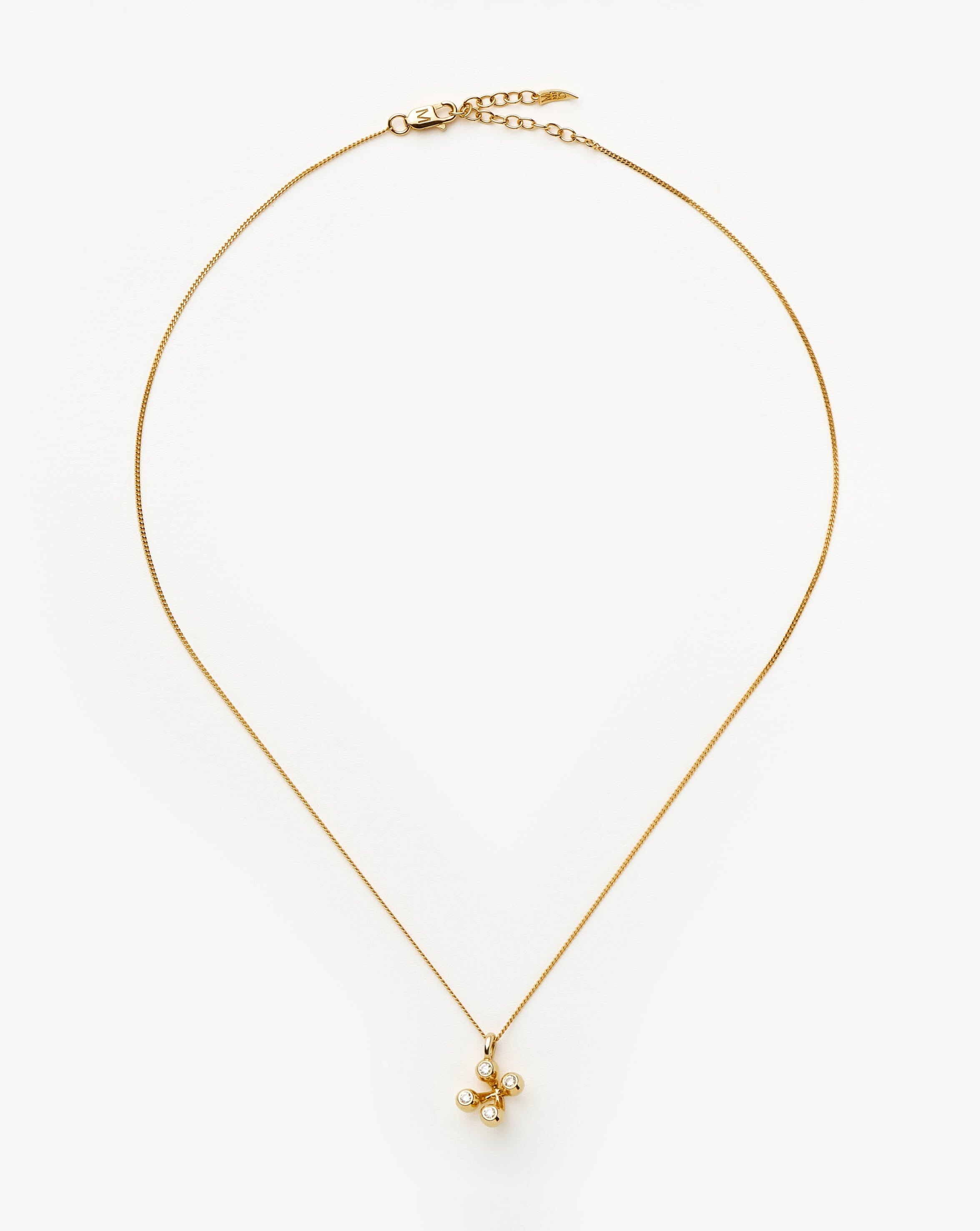 Atom Pendant Necklace | 18ct Gold Vermeil Cubic Zirconia Necklaces Missoma 