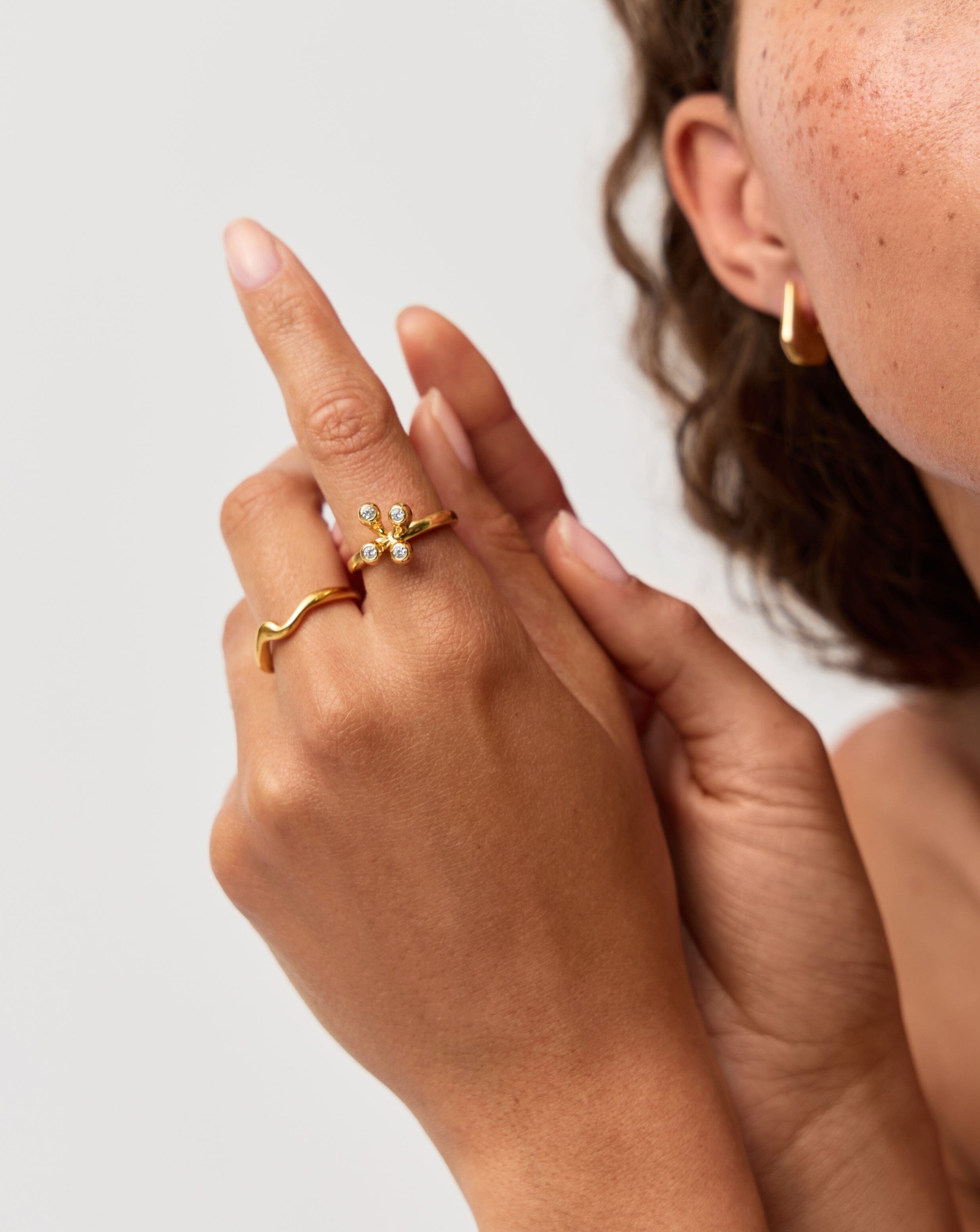 Atom Ring | 18ct Gold Vermeil Rings Missoma 