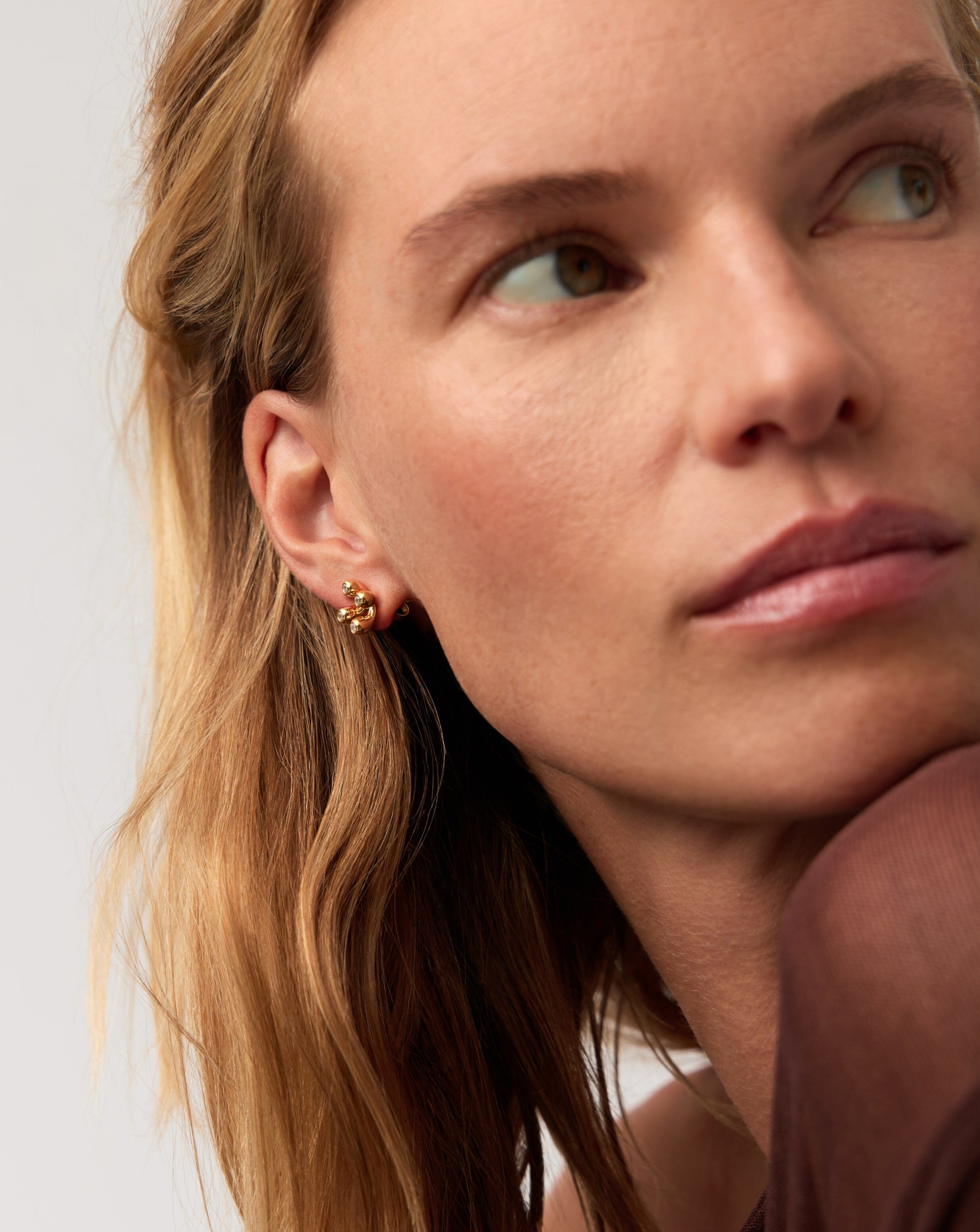 Atom Stud Earrings | 18ct Gold Vermeil Earrings Missoma 