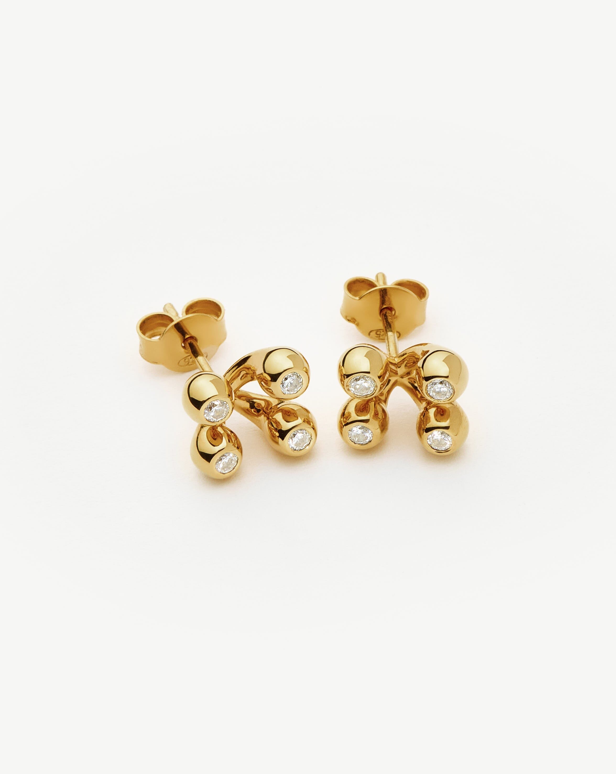 Atom Stud Earrings | 18ct Gold Vermeil Earrings Missoma 