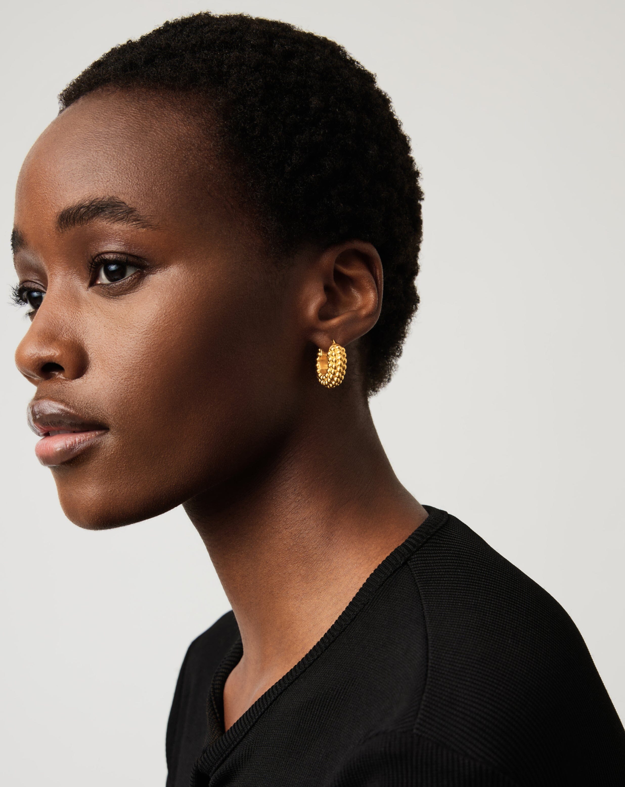 Baya Hoop Earrings | 18ct Gold Plated Earrings Missoma 