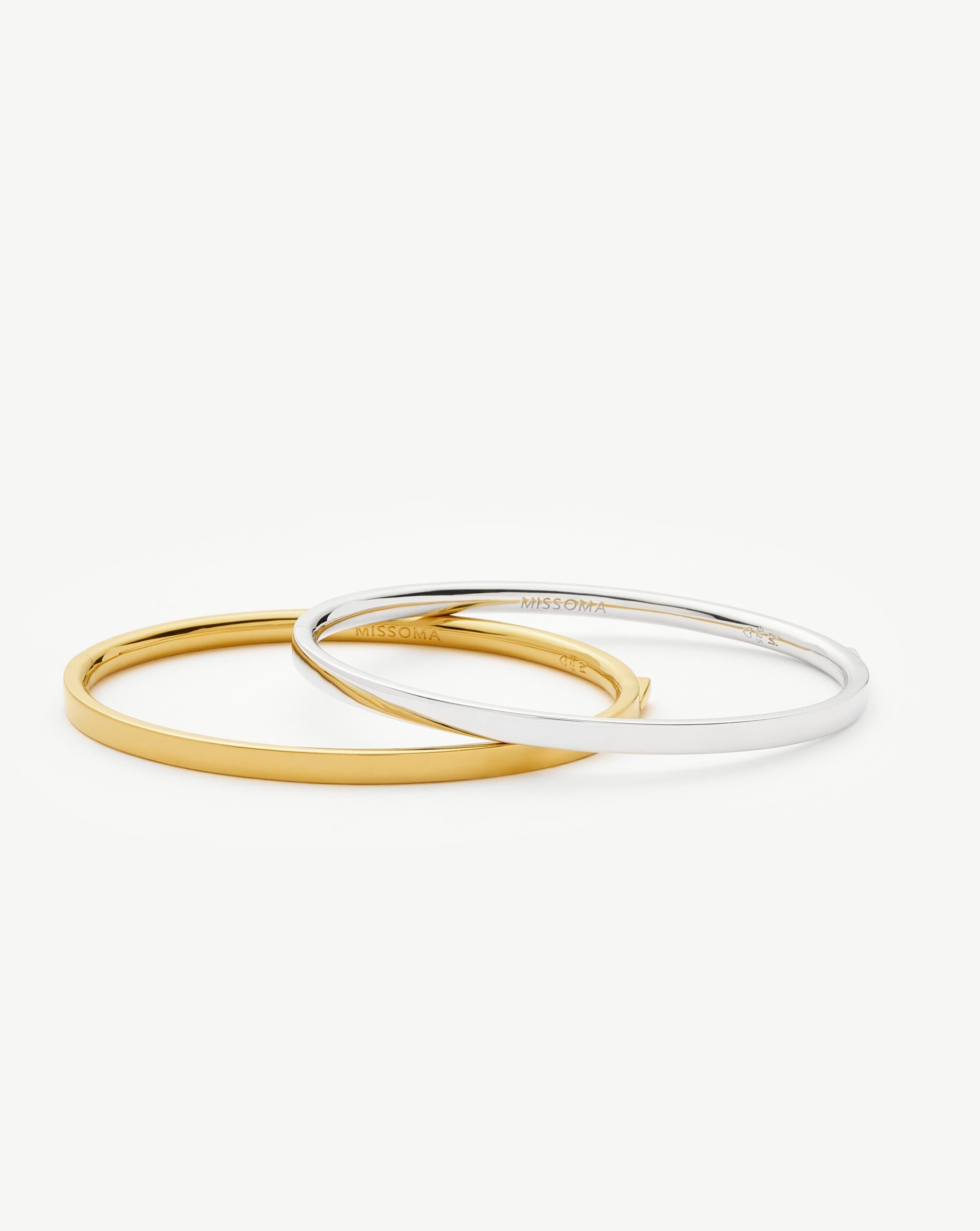 Classic Hinged Bangle | 18ct Gold Vermeil Bracelets Missoma 