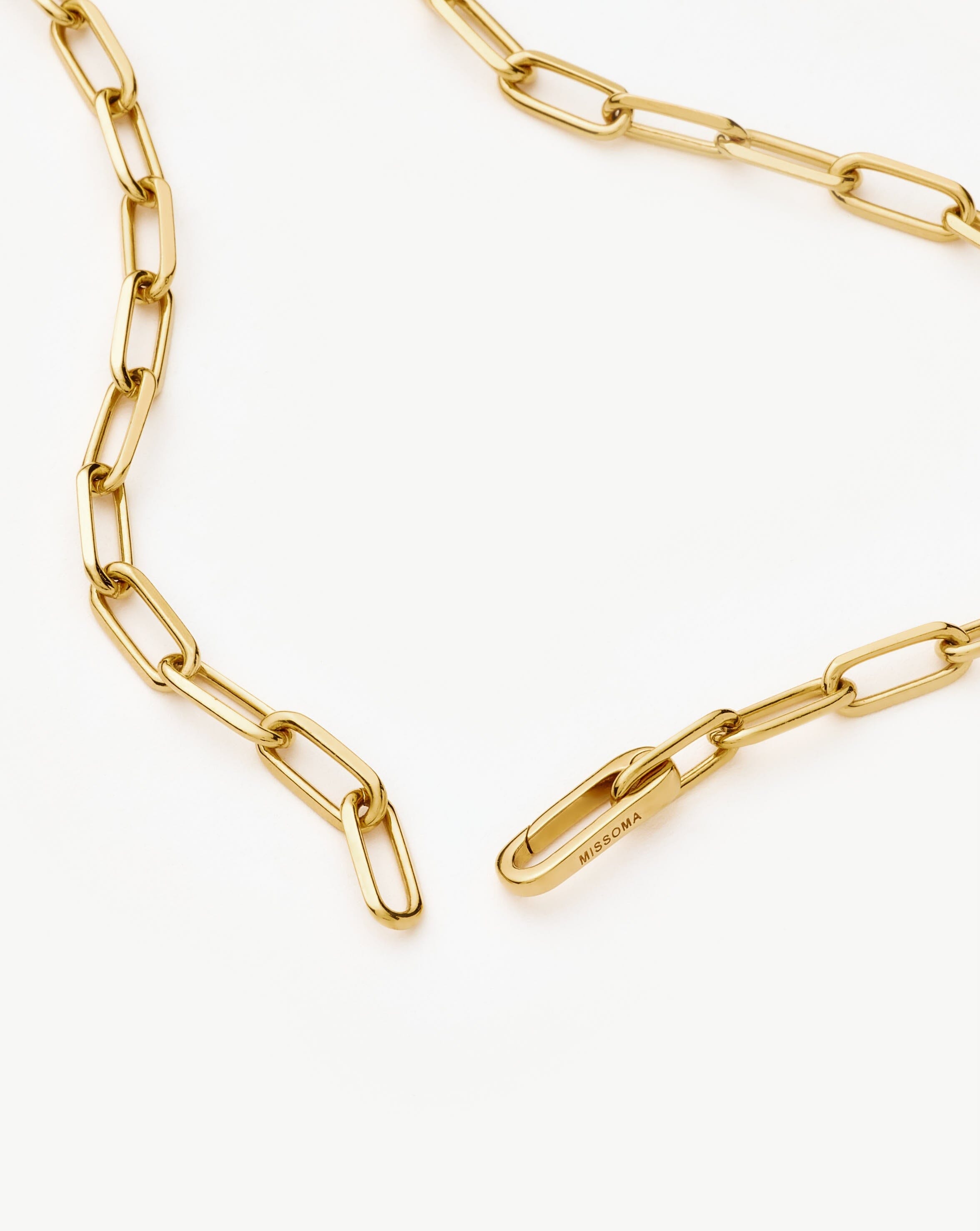 Classic Paperclip Chain Necklace | 18ct Gold Plated Necklaces Missoma 