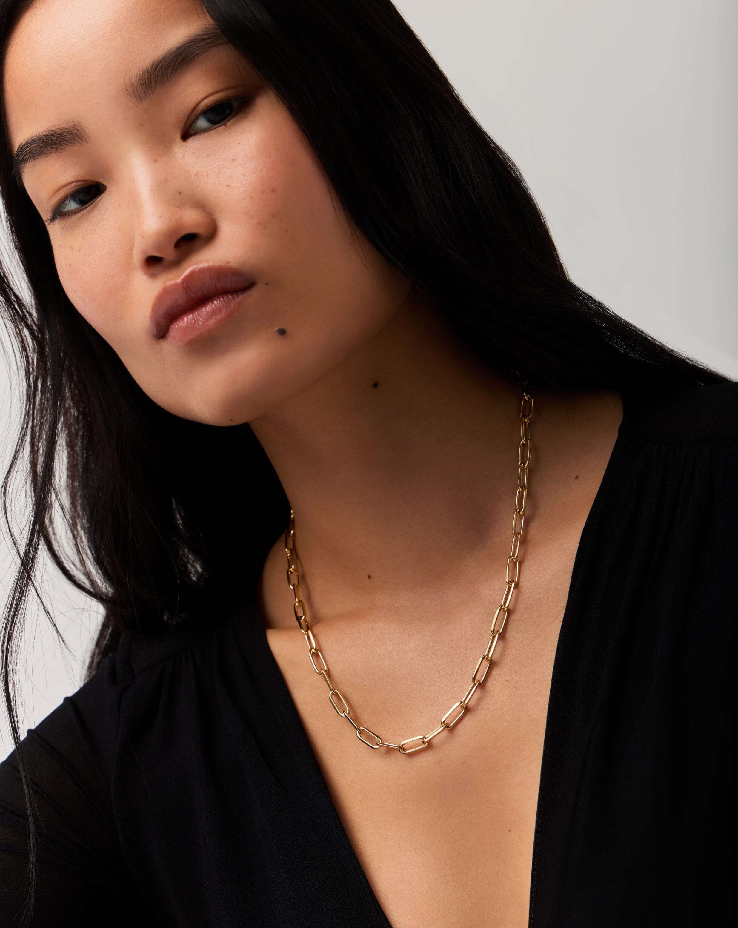 Classic Paperclip Chain Necklace | 18ct Gold Plated Necklaces Missoma 