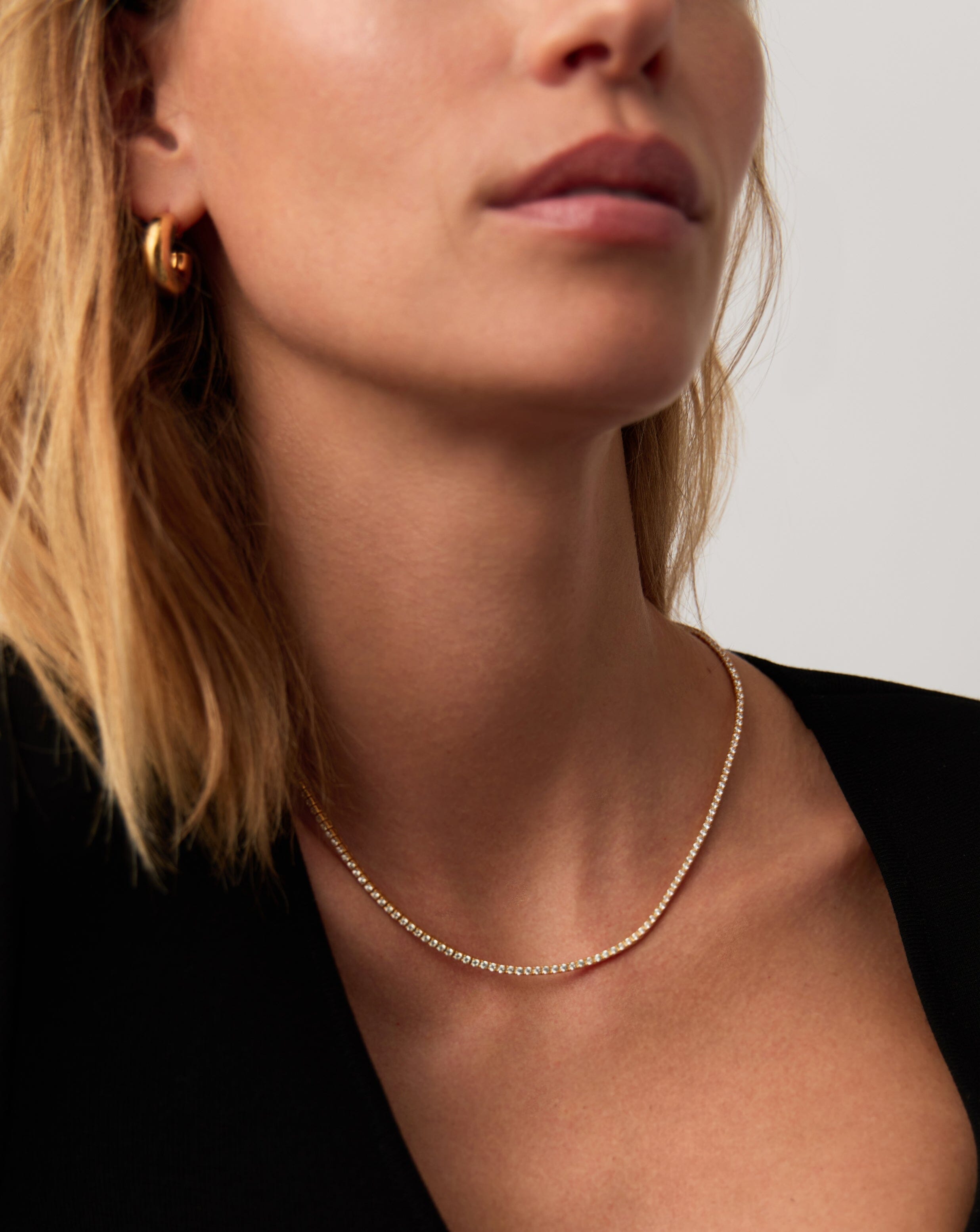 Classic Tennis Necklace | 18ct Gold Vermeil Cubic Zirconia Necklaces Missoma 