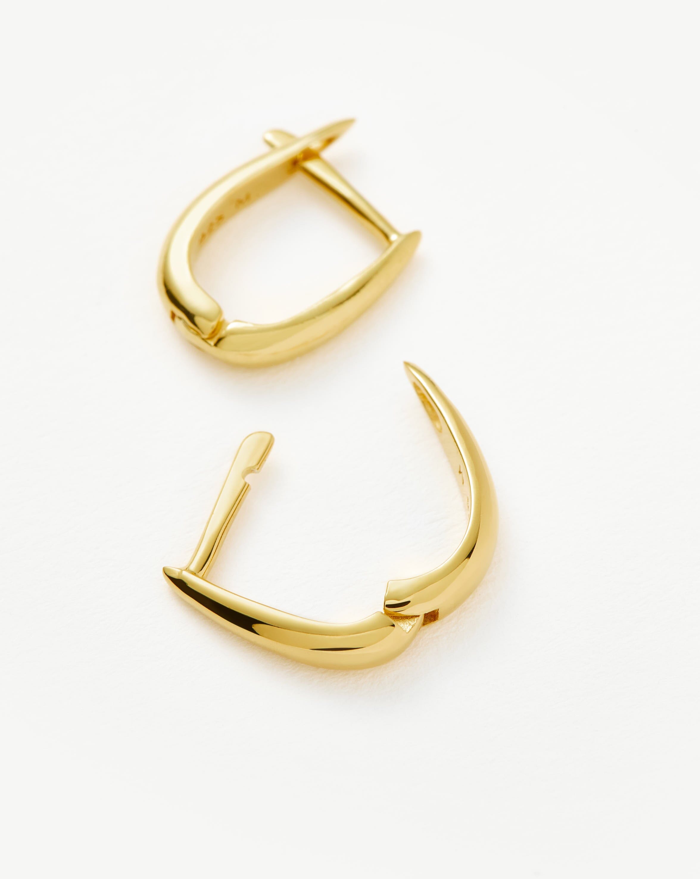 Claw Huggies | 18ct Gold Plated Vermeil Earrings Missoma 