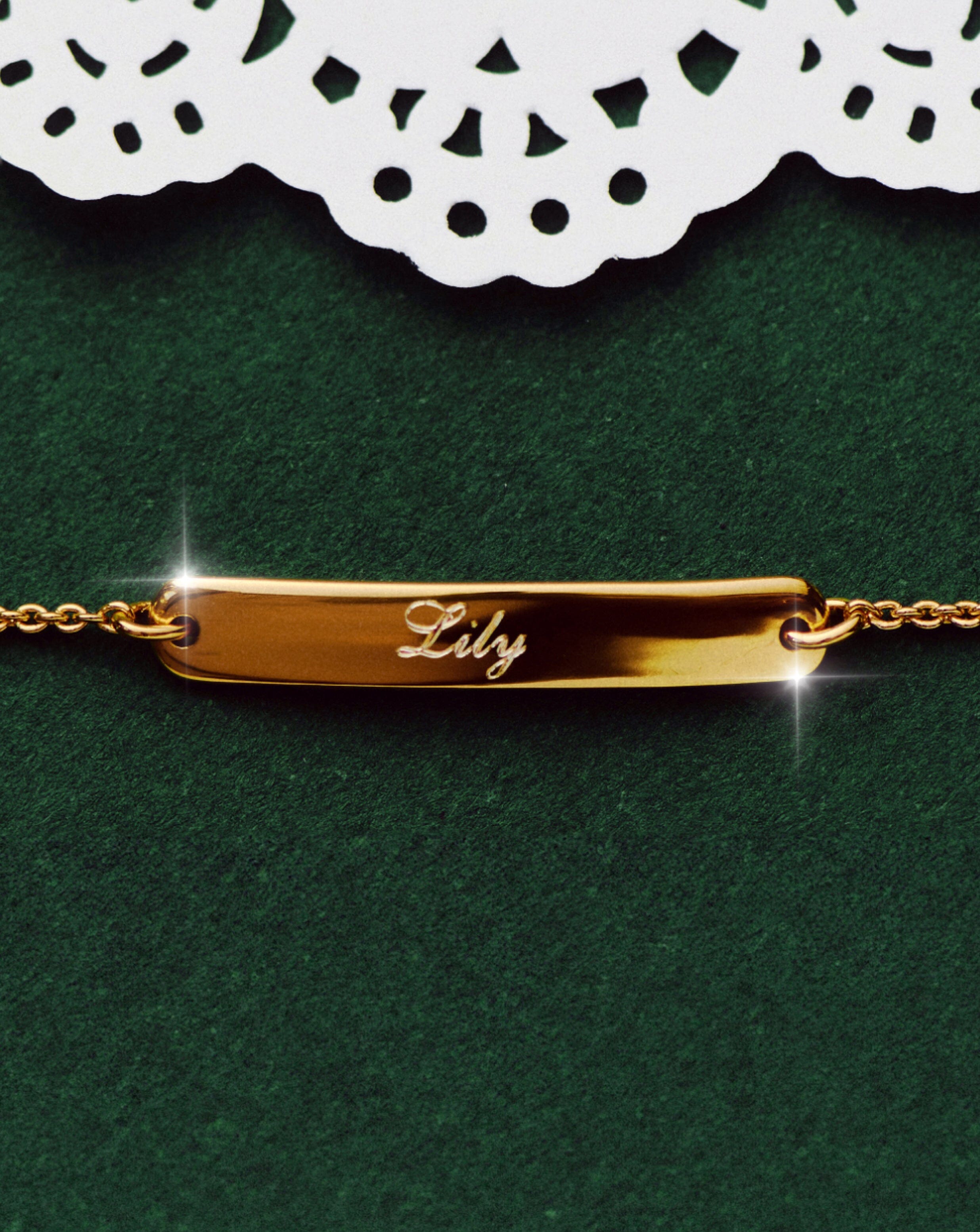 Engravable Bar Chain Bracelet | 18ct Gold Vermeil Bracelets Missoma 