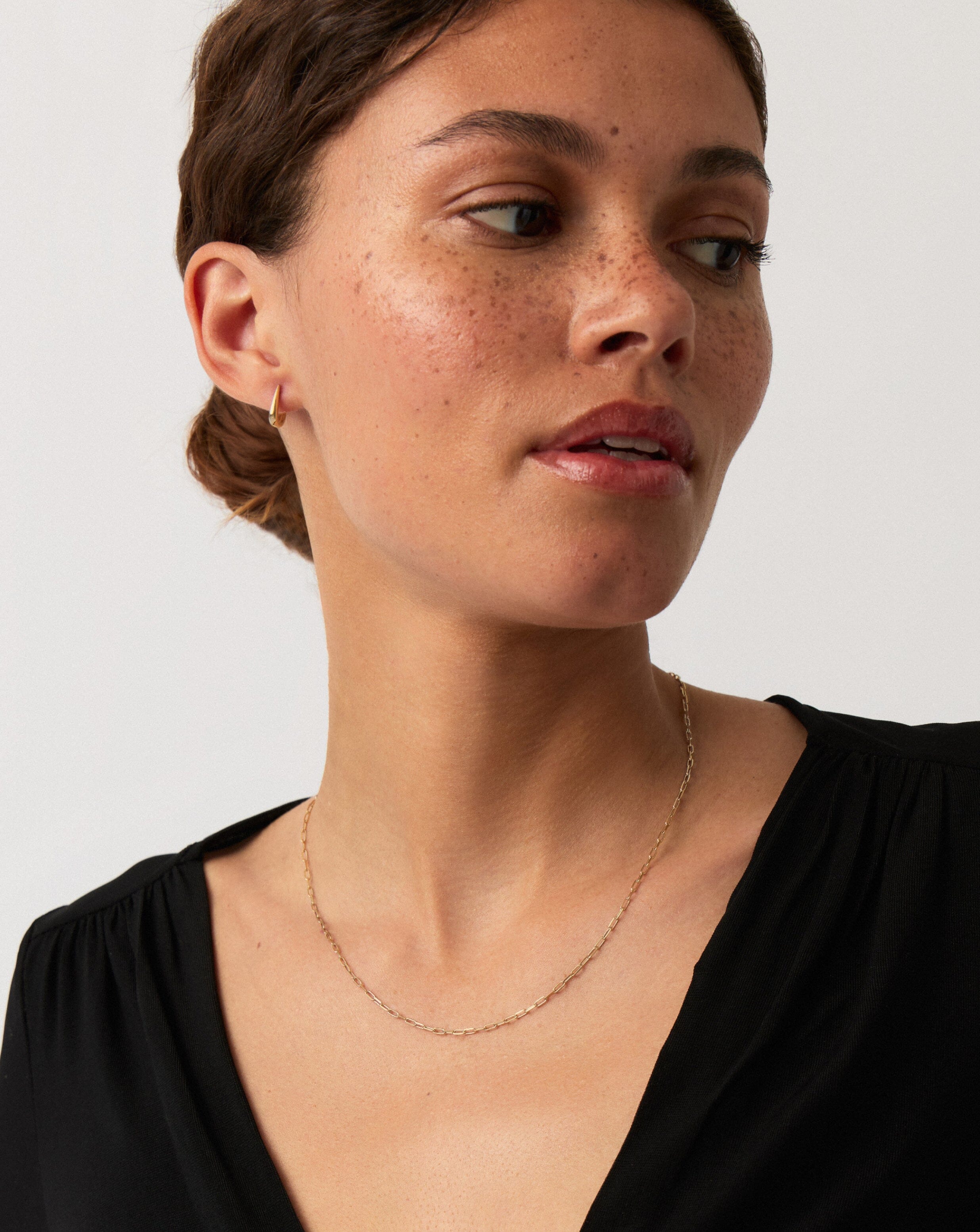 Fine Classic Paperclip Chain Necklace | 14ct Solid Gold Necklaces Missoma 