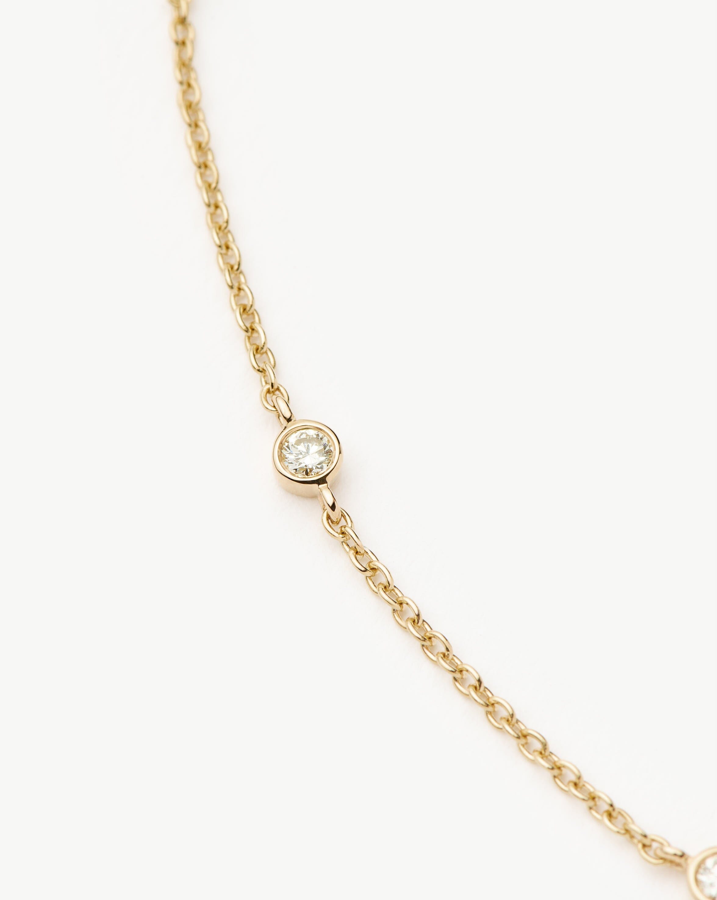 Fine Floating Diamond Bracelet | 14ct Solid Gold Bracelets Missoma 