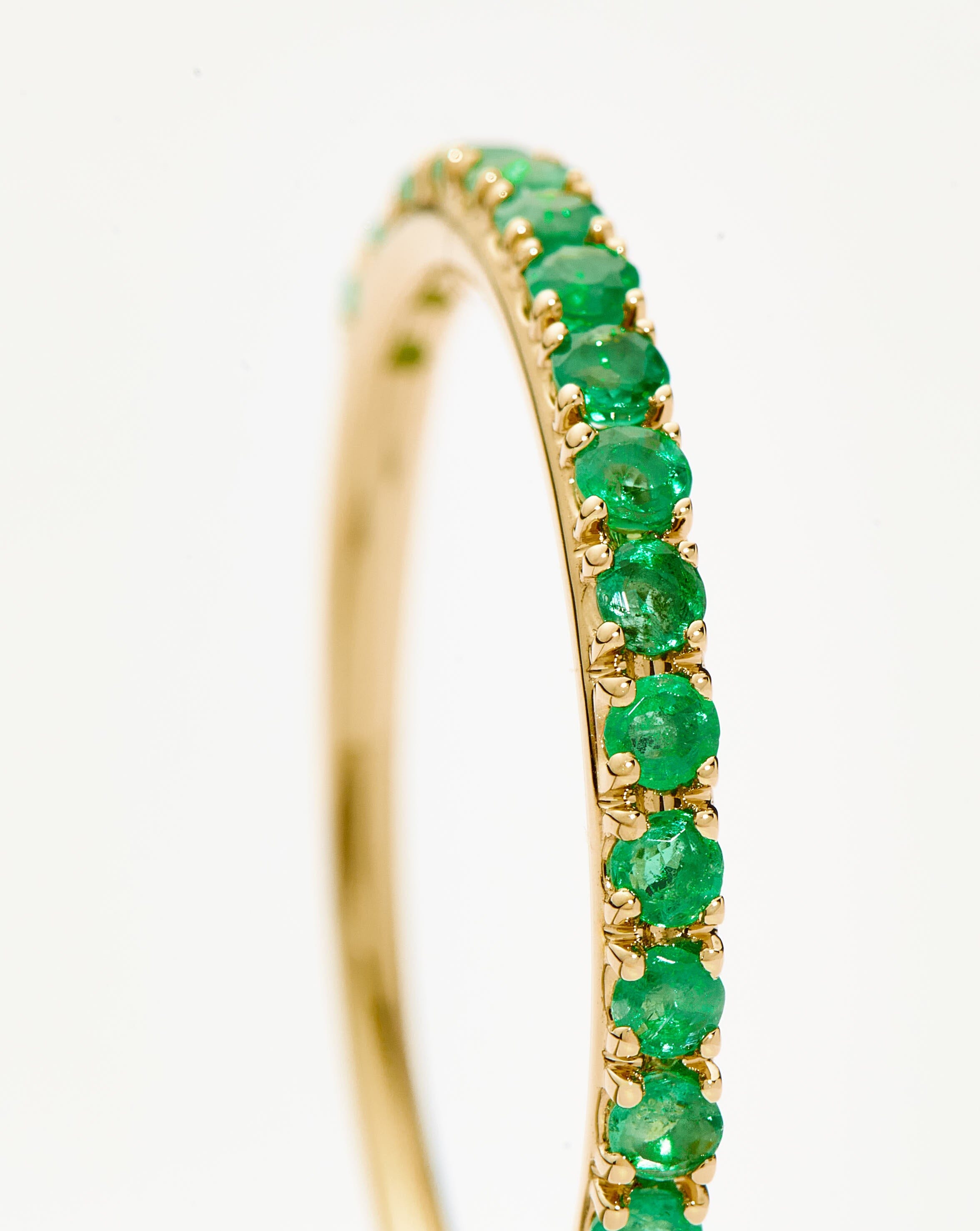 Fine Half Emerald Eternity Ring Rings Missoma 