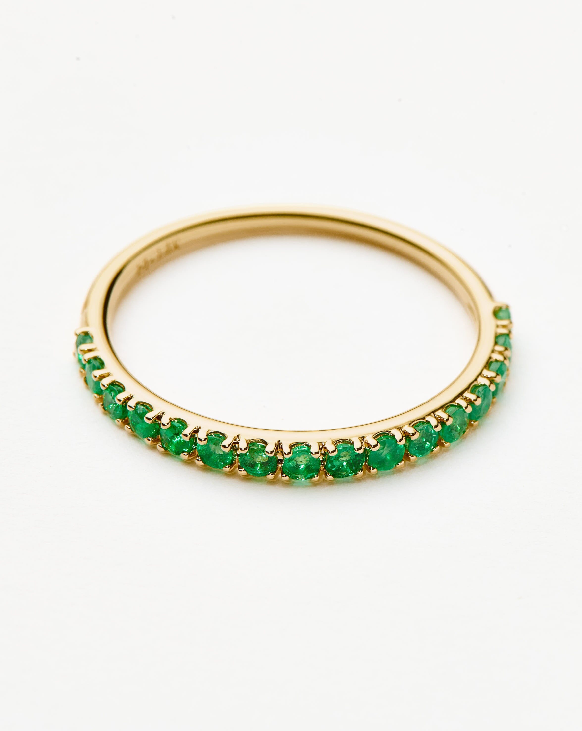 Fine Half Emerald Eternity Ring Rings Missoma 