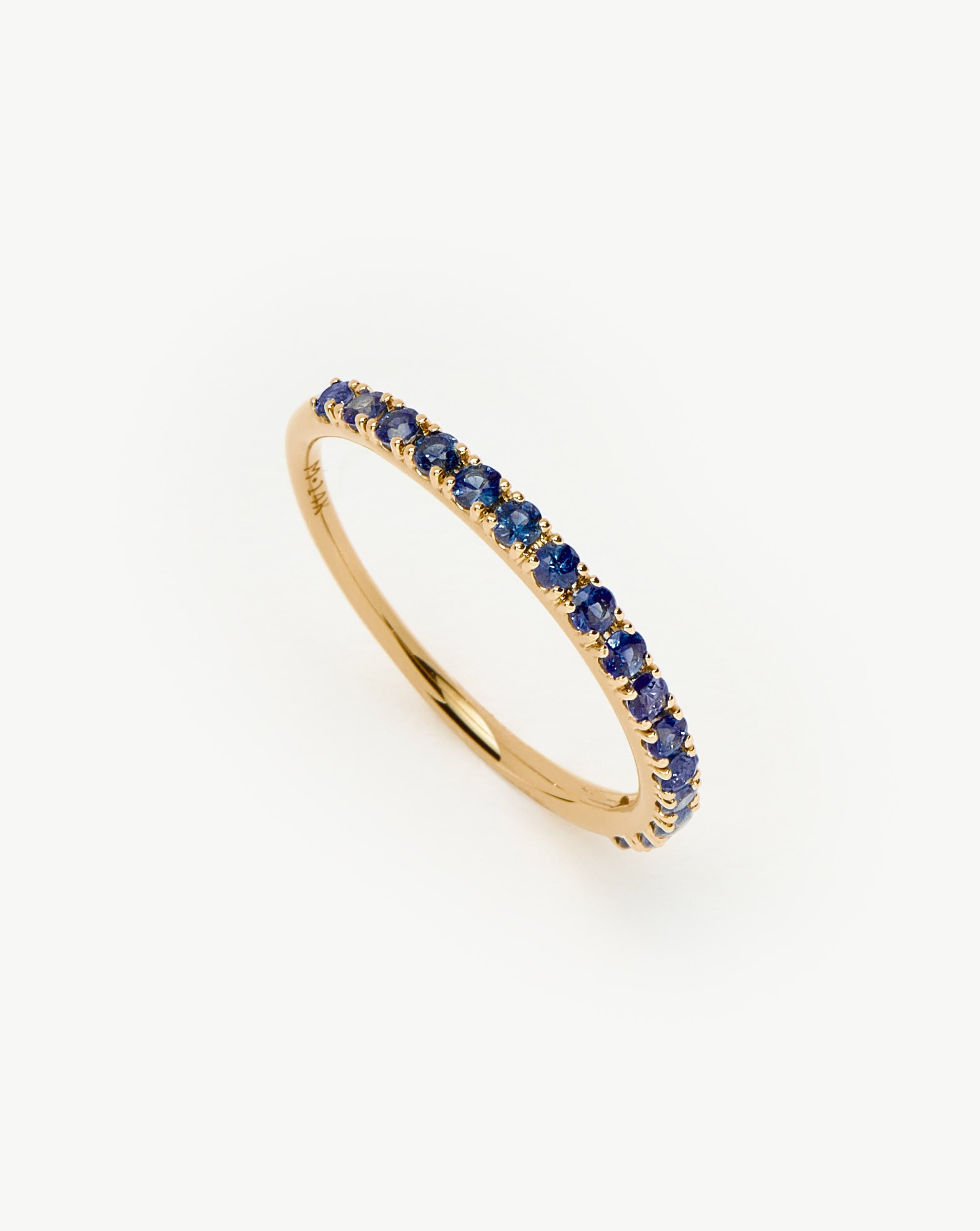 Fine Half Sapphire Eternity Ring | 14ct Solid Gold/Sapphire Rings Missoma 