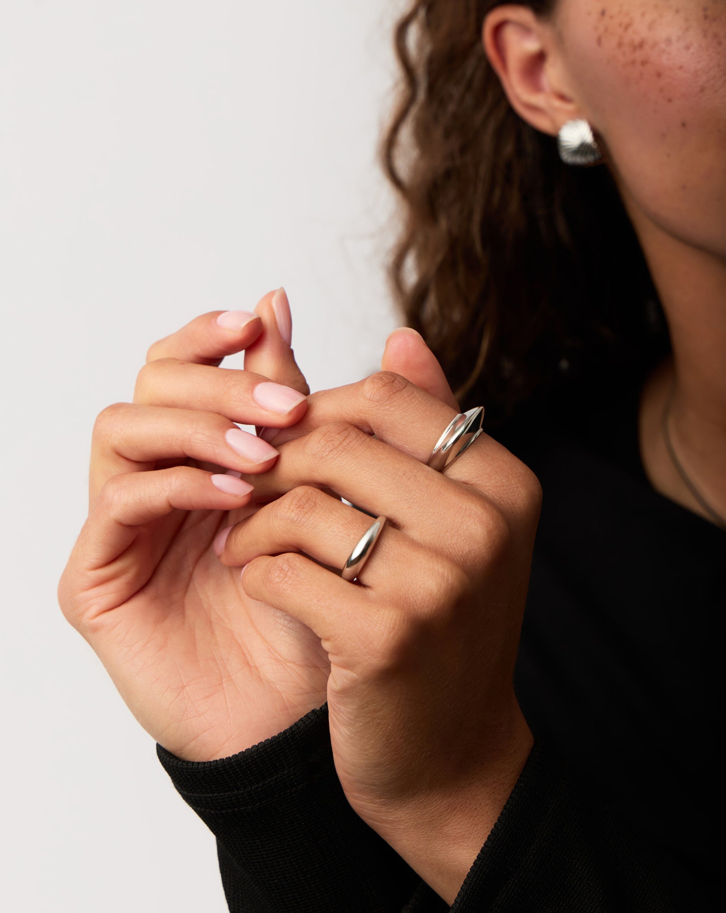 Hera Dome Stacking Ring | Sterling Silver Rings Missoma 