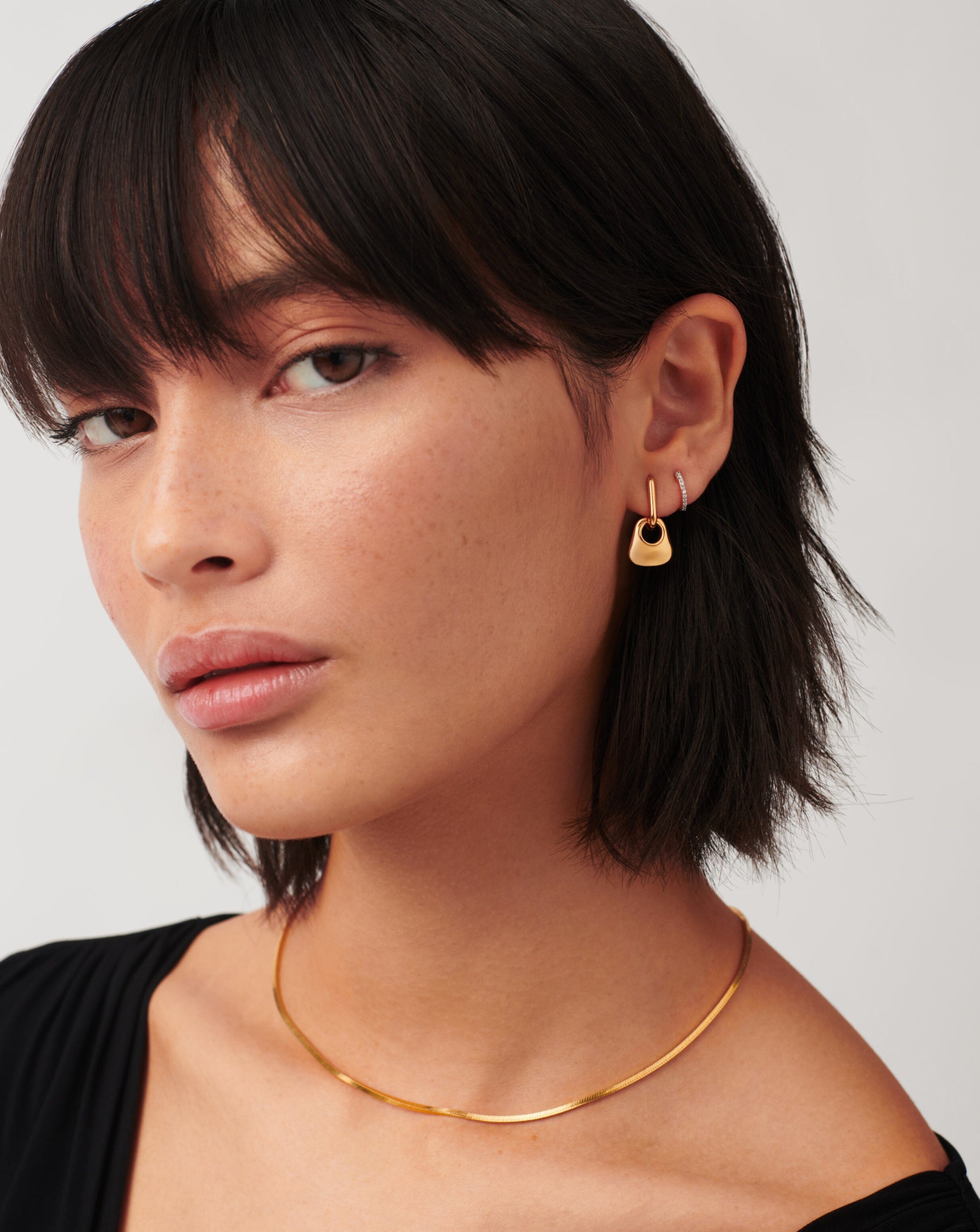 Hera Mini Charm Hoop Earrings Earrings Missoma 