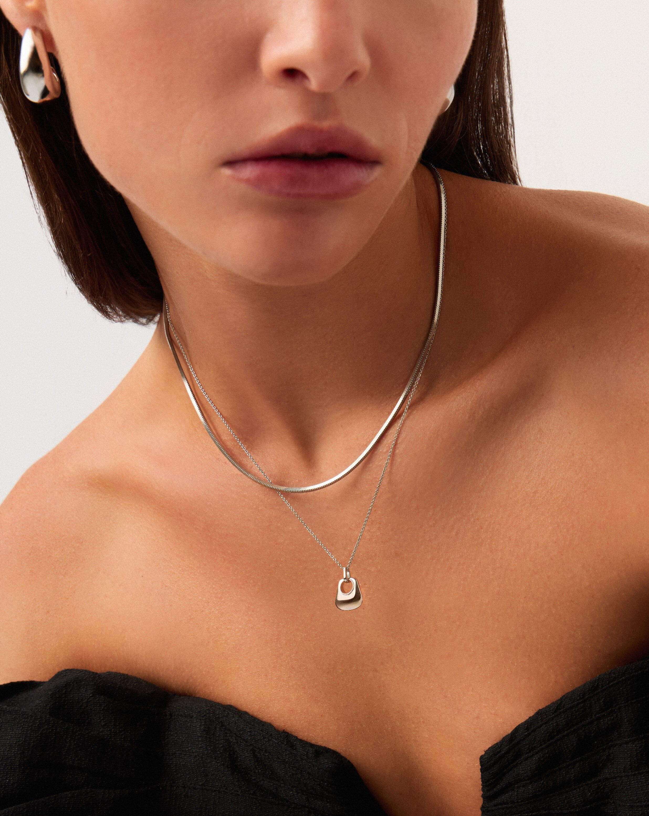 Lucy Williams Short Square Snake Chain Necklace Necklaces Missoma 