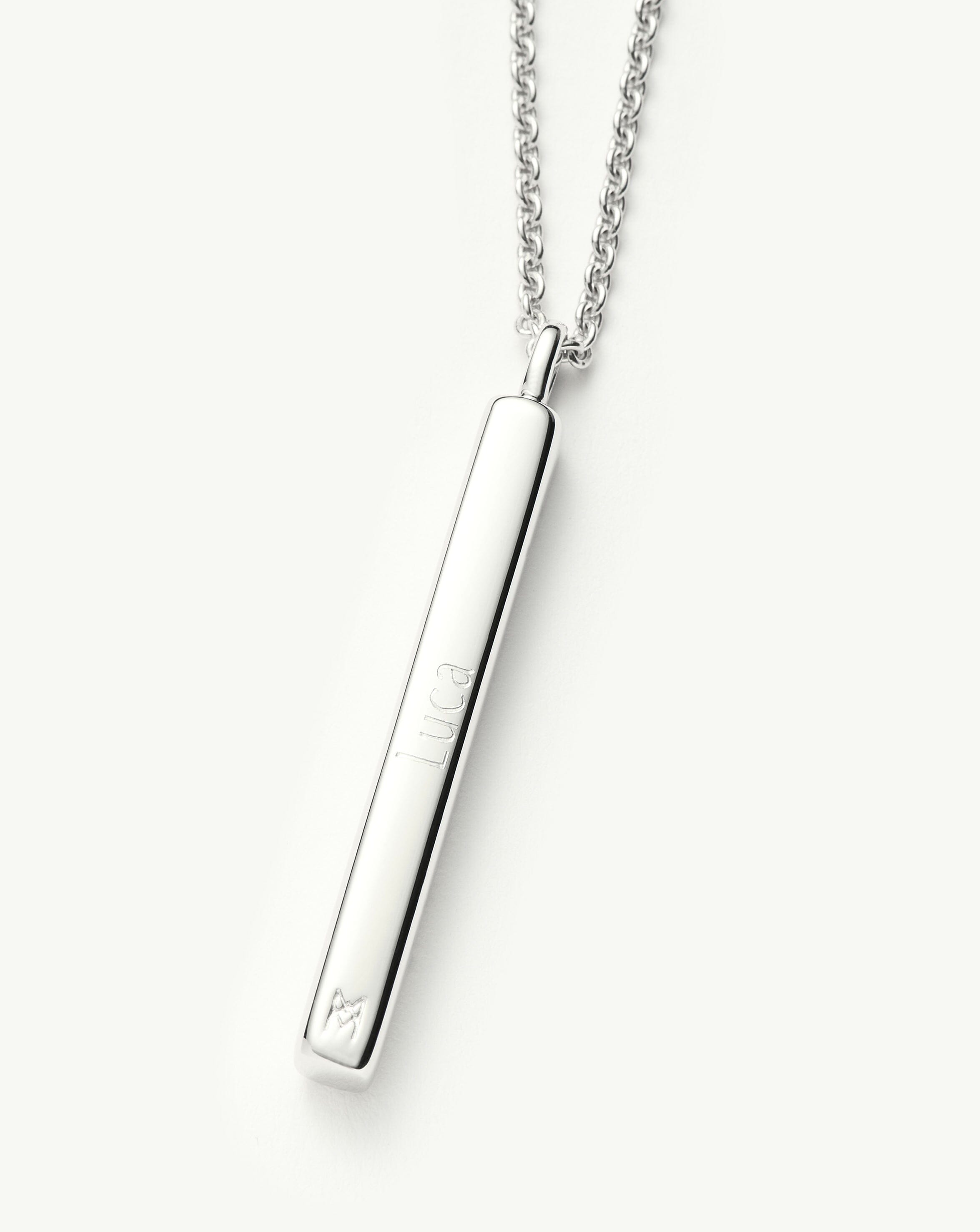 Mens Engravable Tag Pendant Necklace | Sterling Silver Necklaces Missoma 