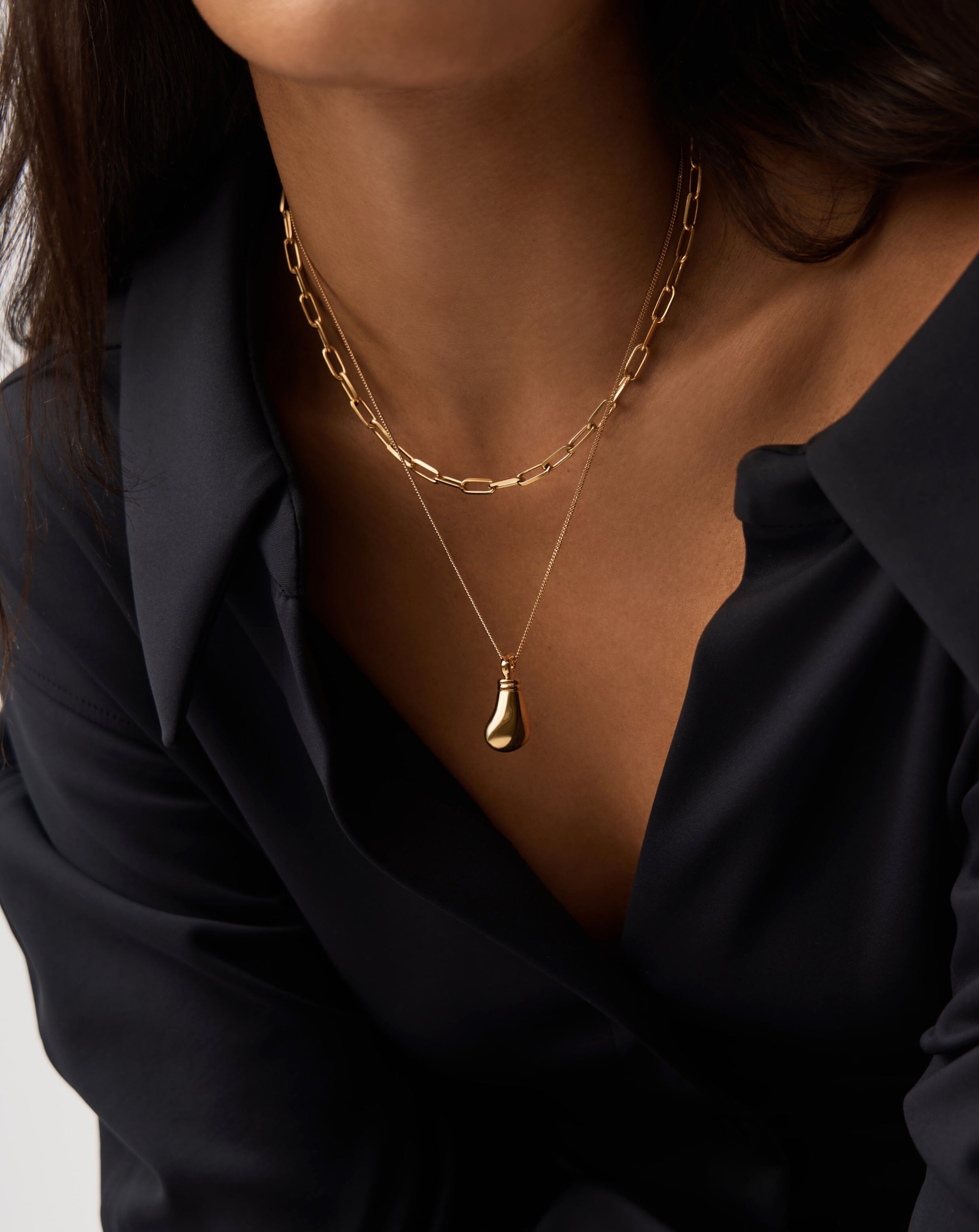 Message in a Bottle Droplet Pendant Necklace | 18ct Gold Plated Necklaces Missoma 