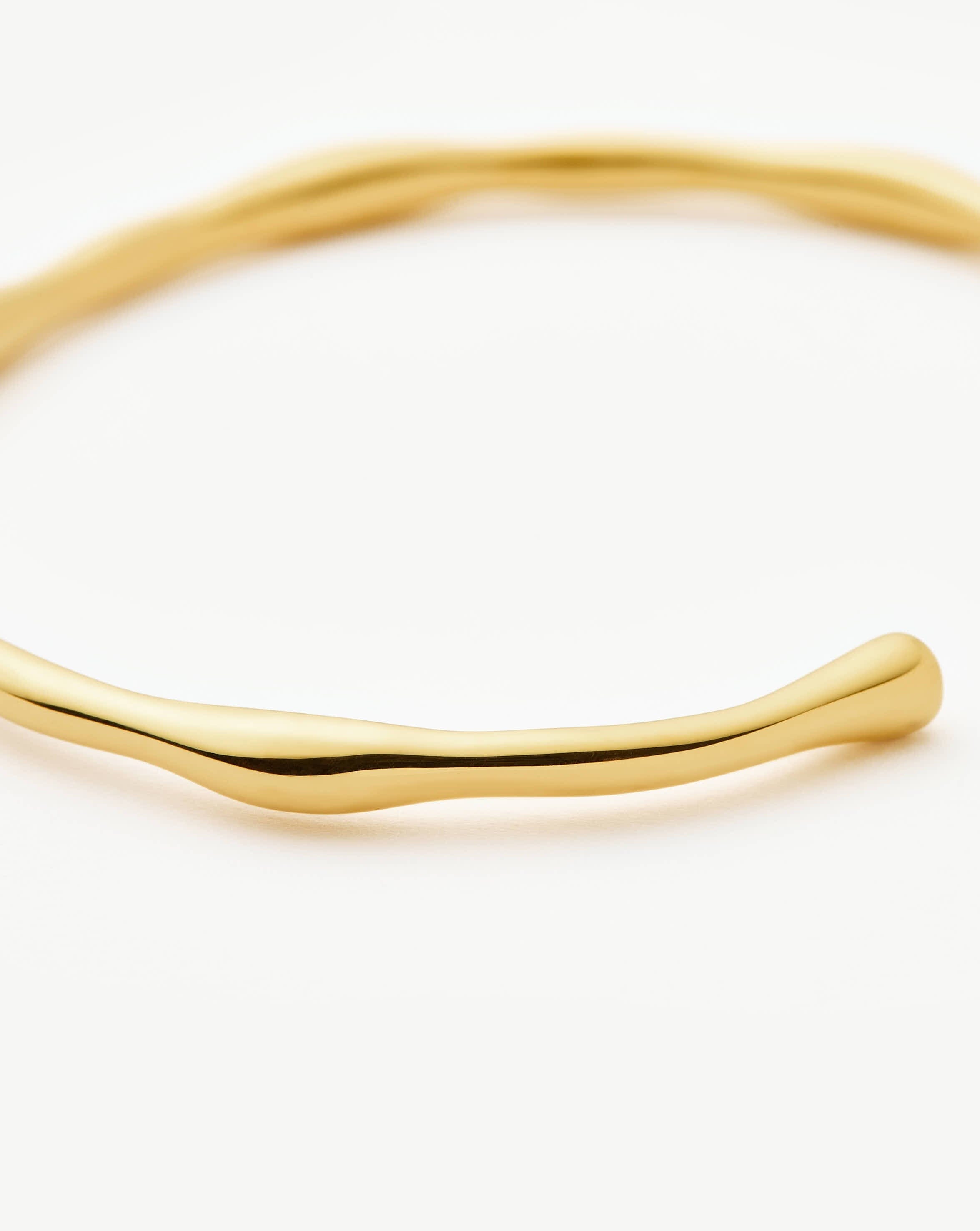 Molten Cuff Bracelet | 18ct Gold Plated Bracelets Missoma 