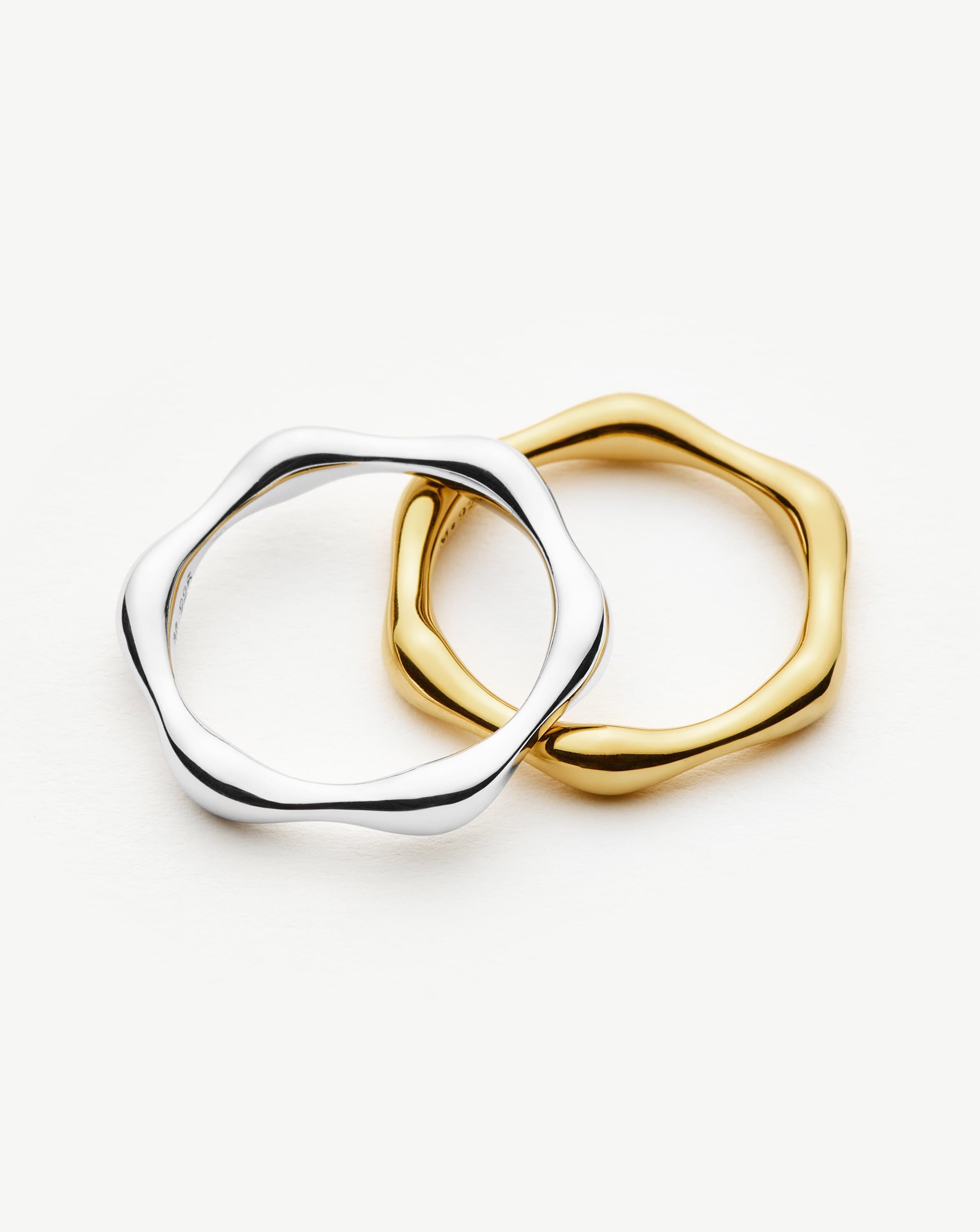 Molten Stacking Ring | 18ct Gold Vermeil Rings Missoma 