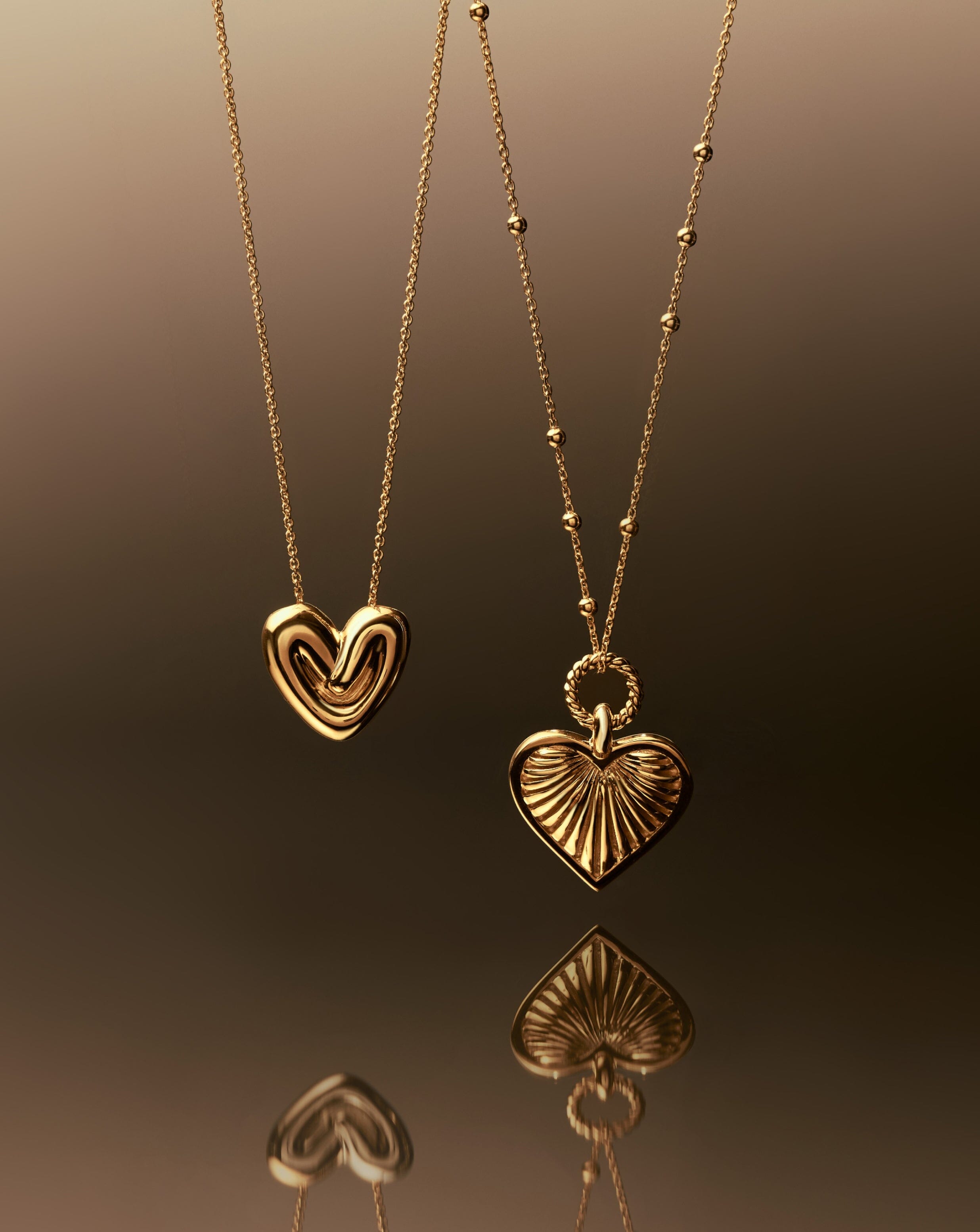 Puffy Heart Pendant Necklace | 18ct Gold Plated Necklaces Missoma 