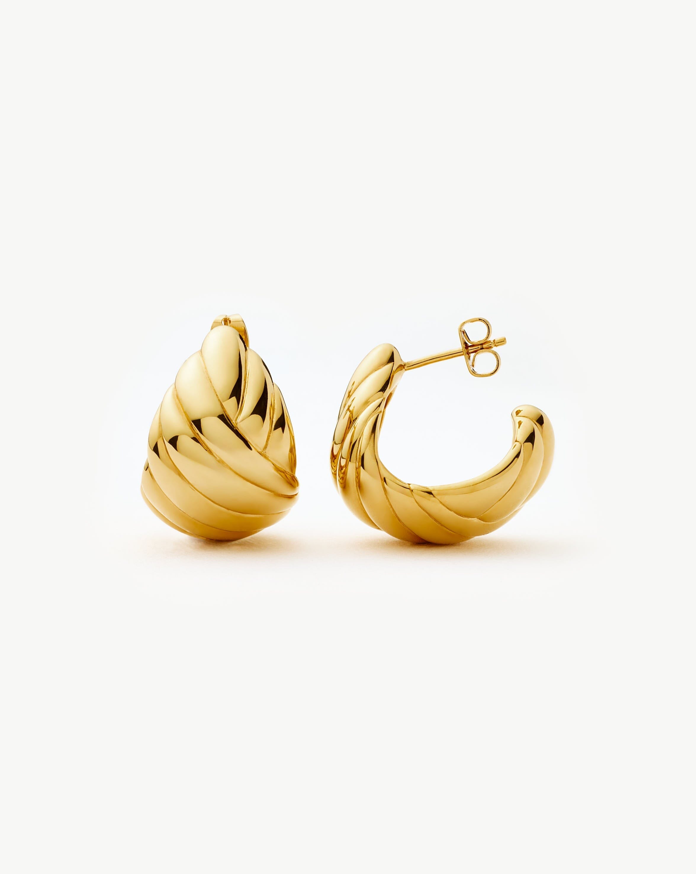 Rouje Marisa Dome Hoop Earrings | 18ct Gold Plated Missoma 