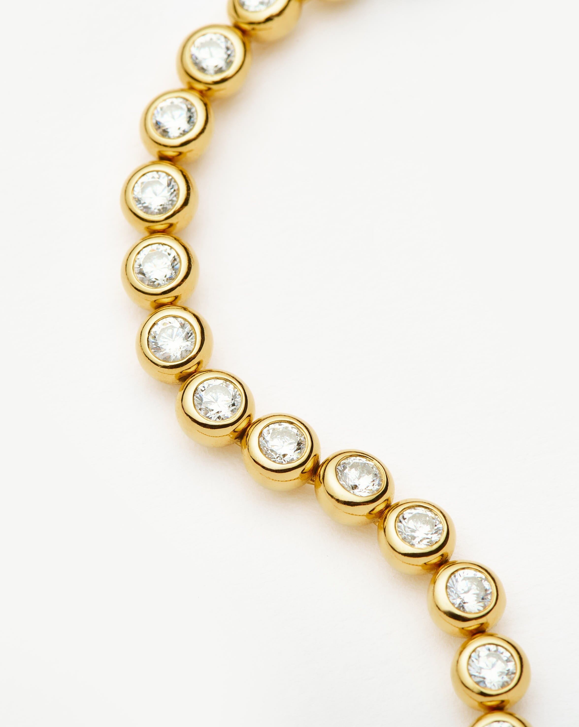 Tennis Round Bracelet | 18ct Gold Vermeil Cubic Zirconia Bracelets Missoma 