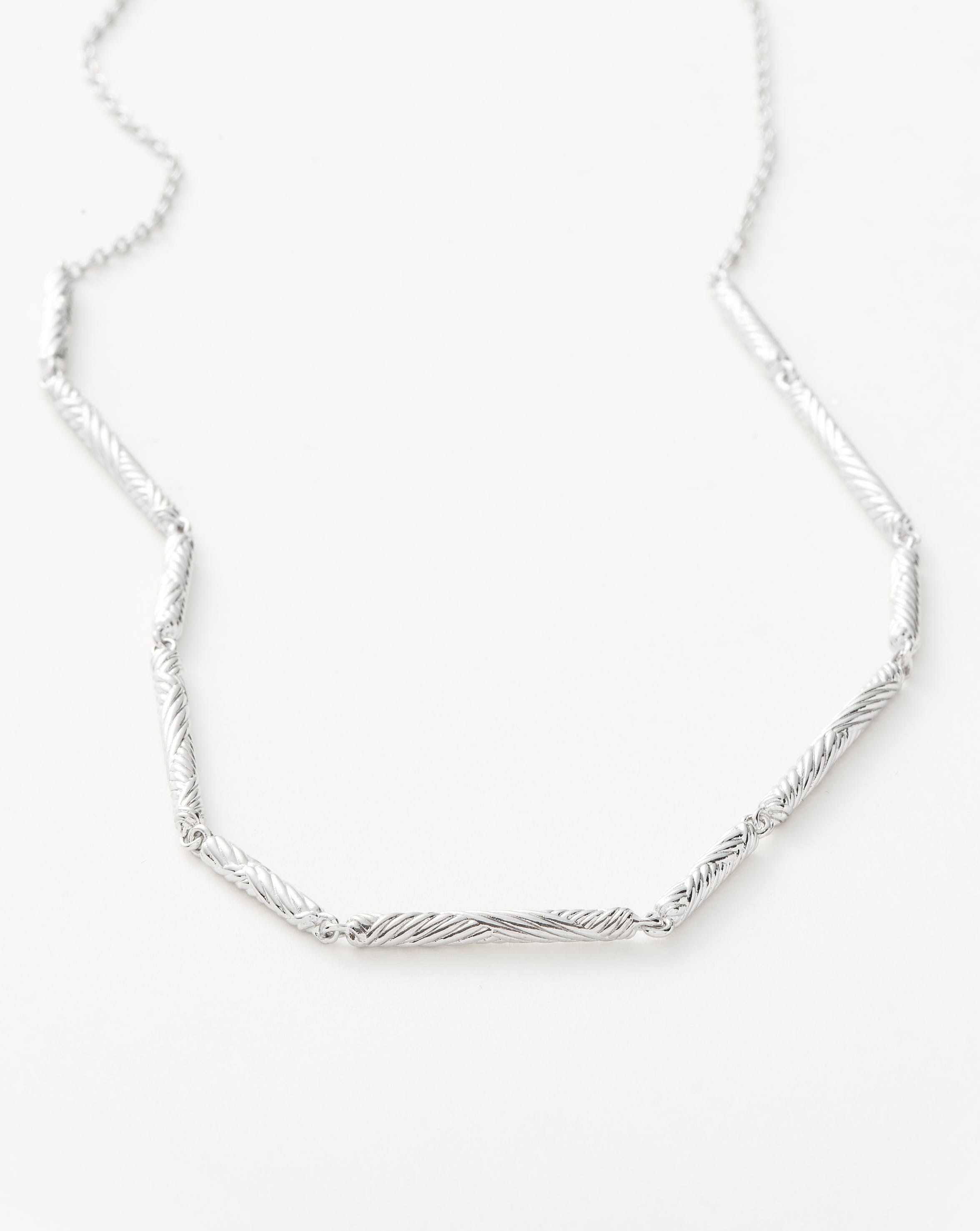 Wavy Ridge Chain Choker Necklaces Missoma 