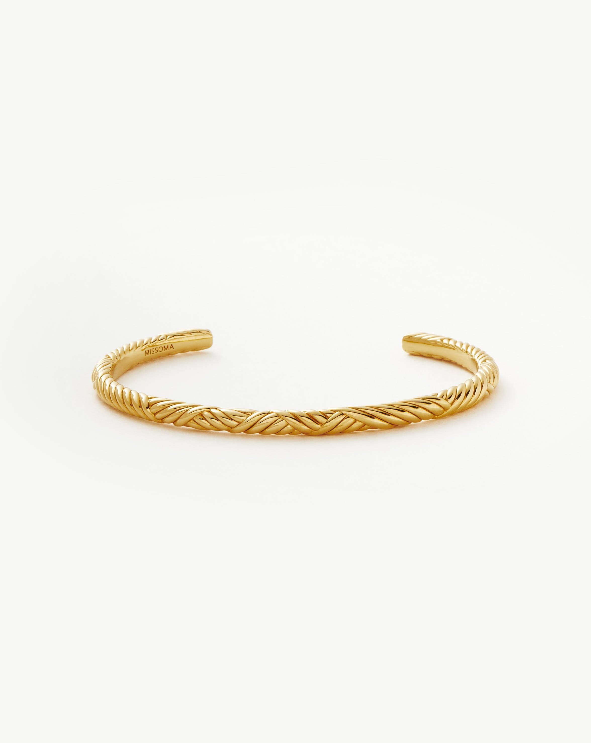 Wavy Ridge Gemelli Cuff Bracelet Bracelets Missoma 