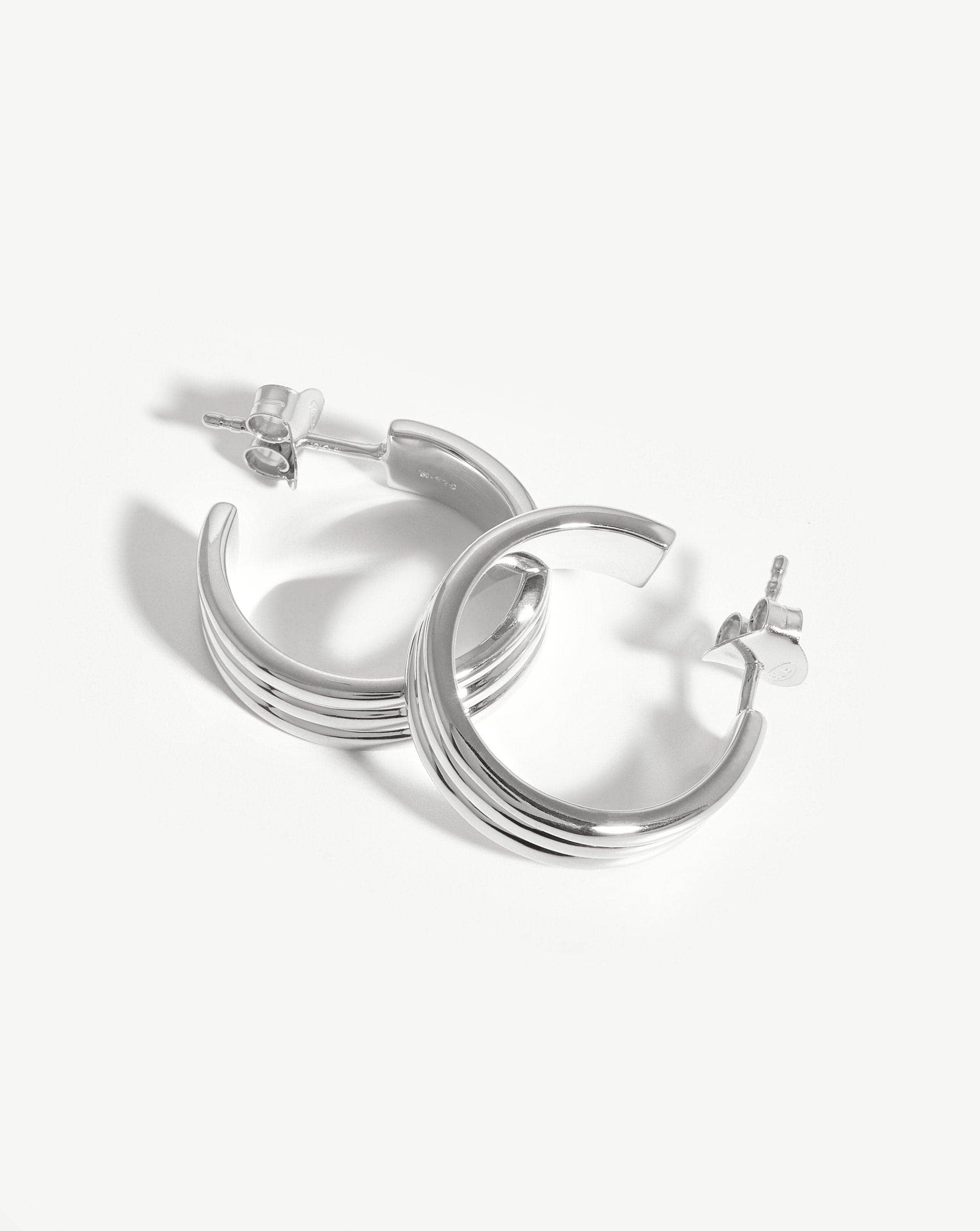 Ancien Hoop Earrings | Sterling Silver Earrings Missoma 