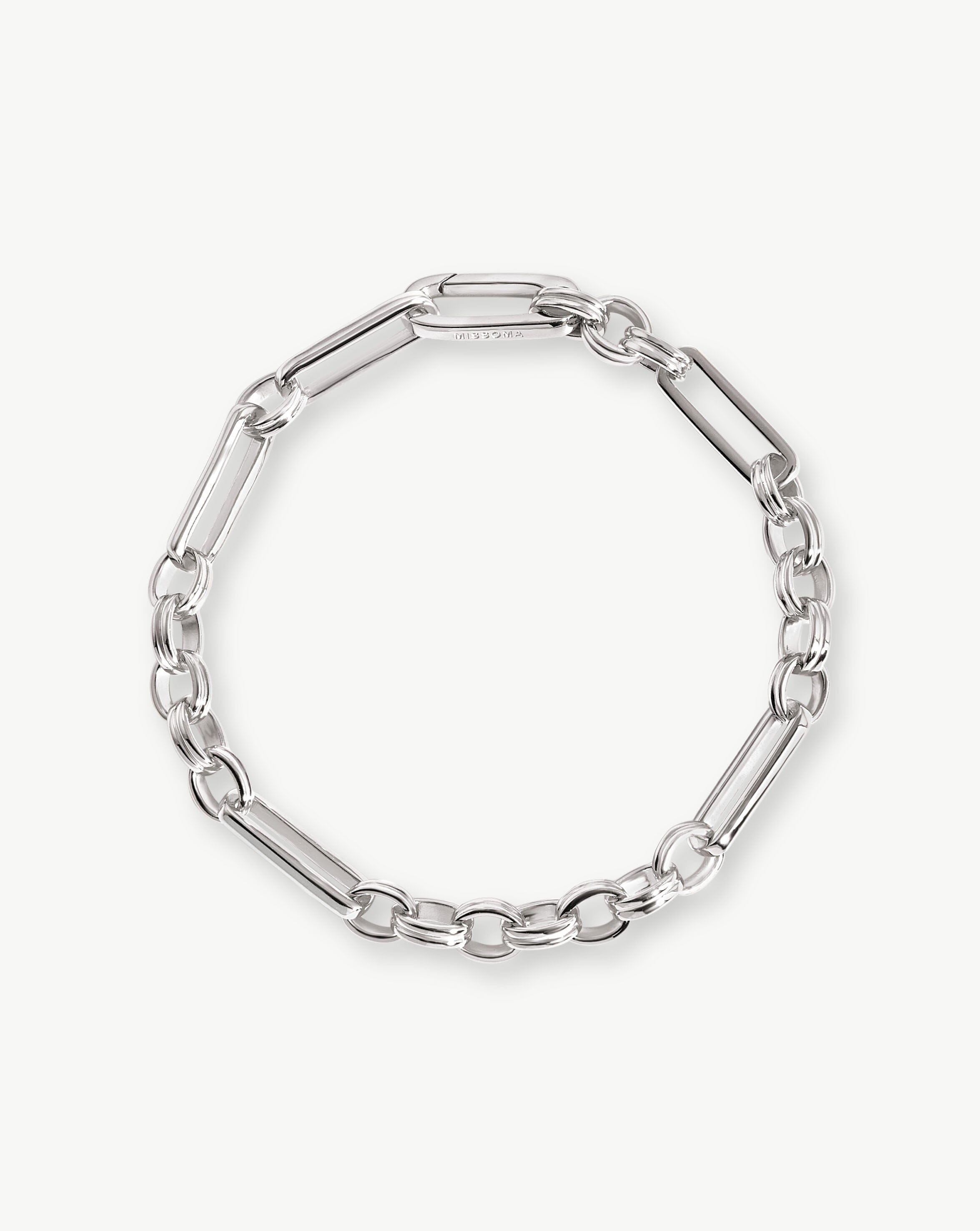 Axiom Chain Bracelet | Silver Plated Bracelets Missoma 