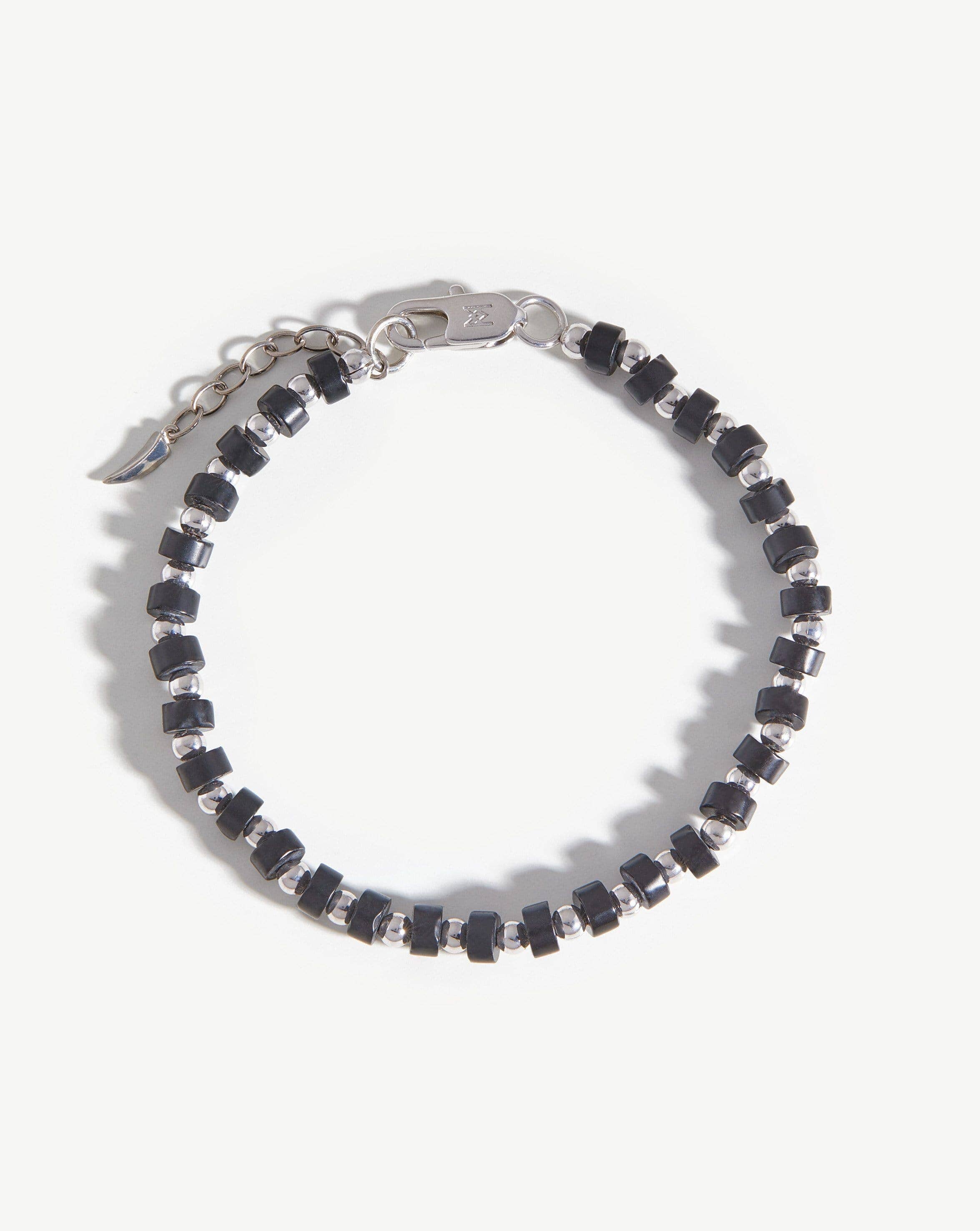 Beaded Bracelet | Silver Plated/Black Onyx Bracelets Missoma 