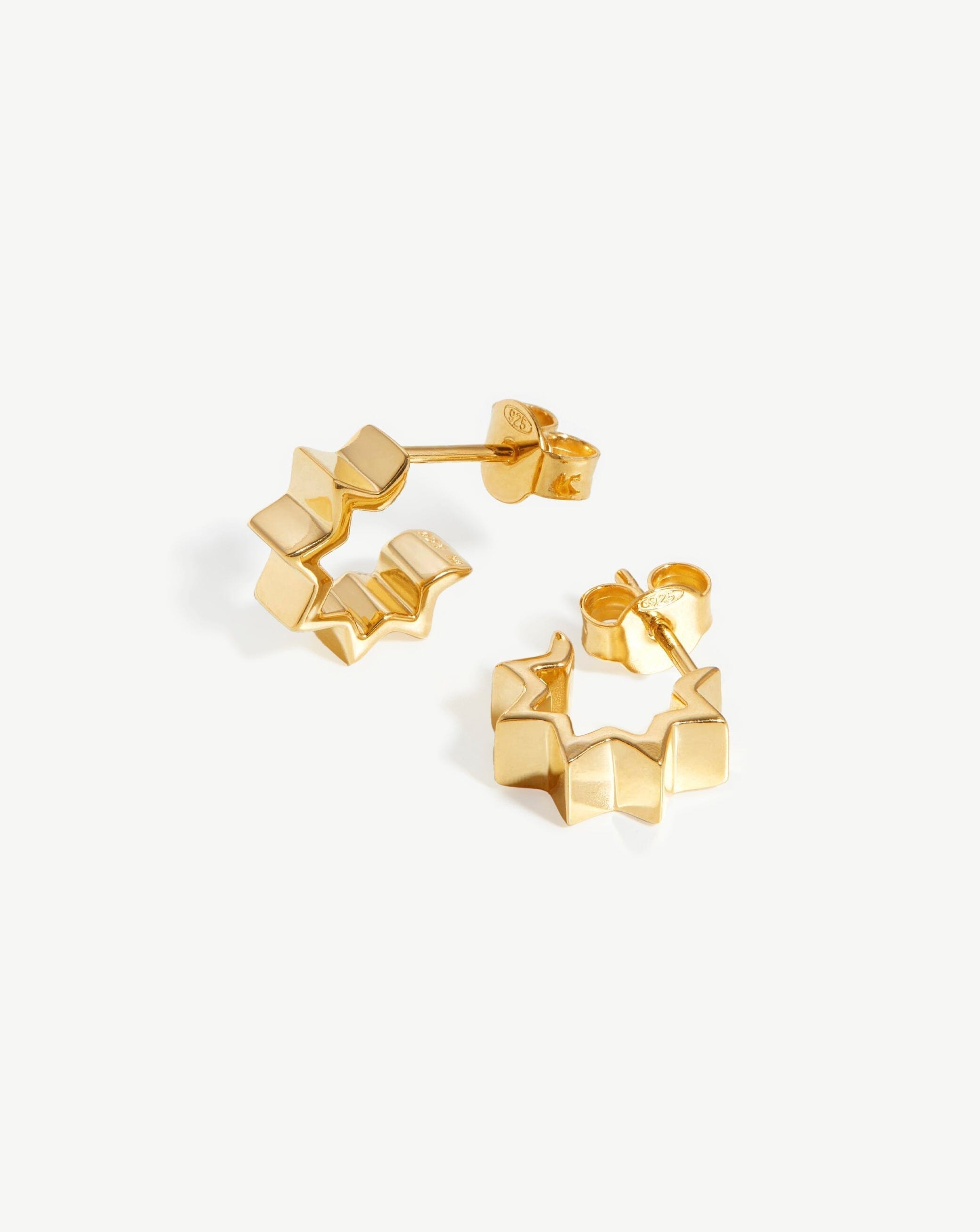Celestial Mini Star Huggies | 18ct Gold Plated Vermeil Earrings Missoma 