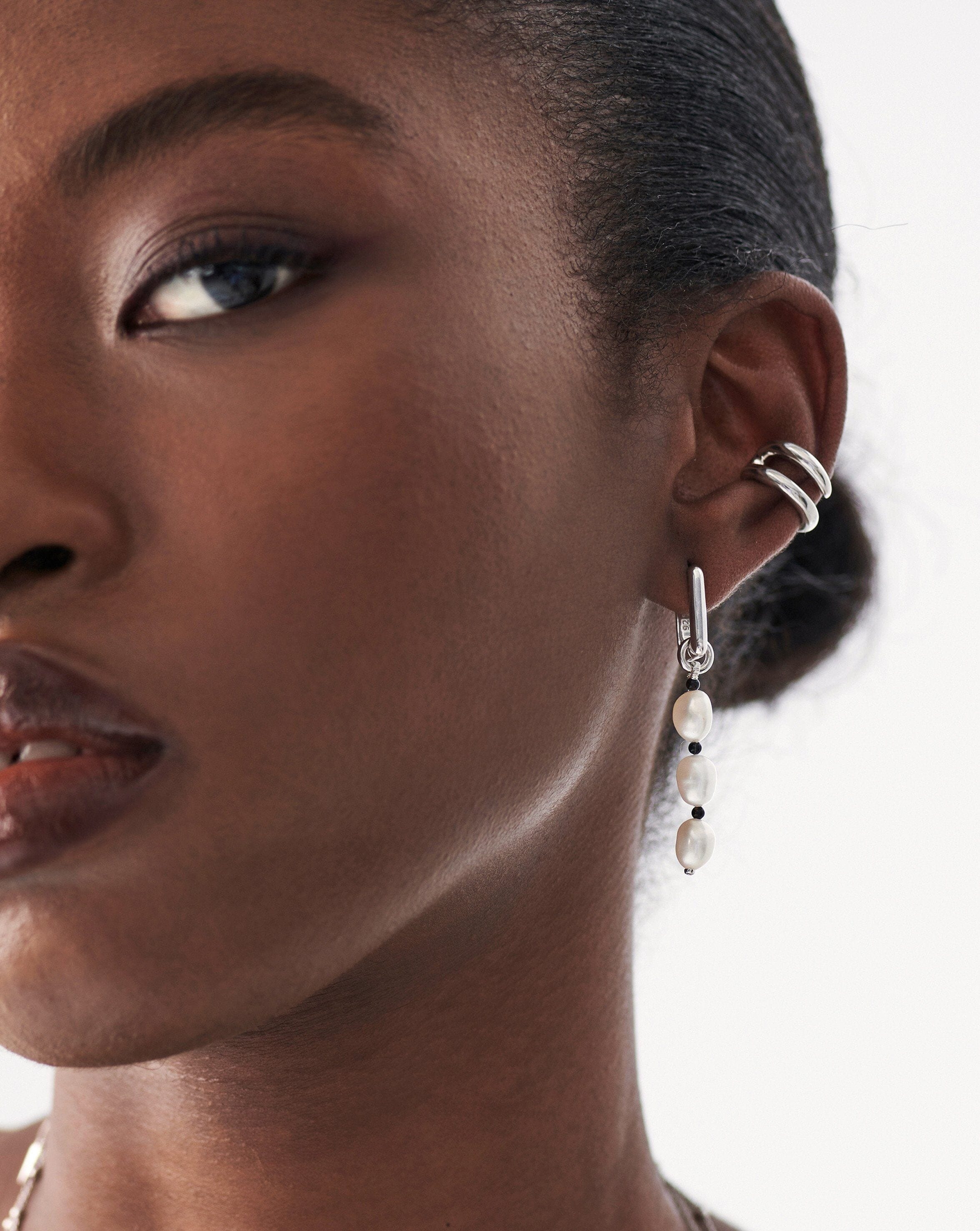 Chunky Claw Ear Cuff | Silver Plated Earrings Missoma 