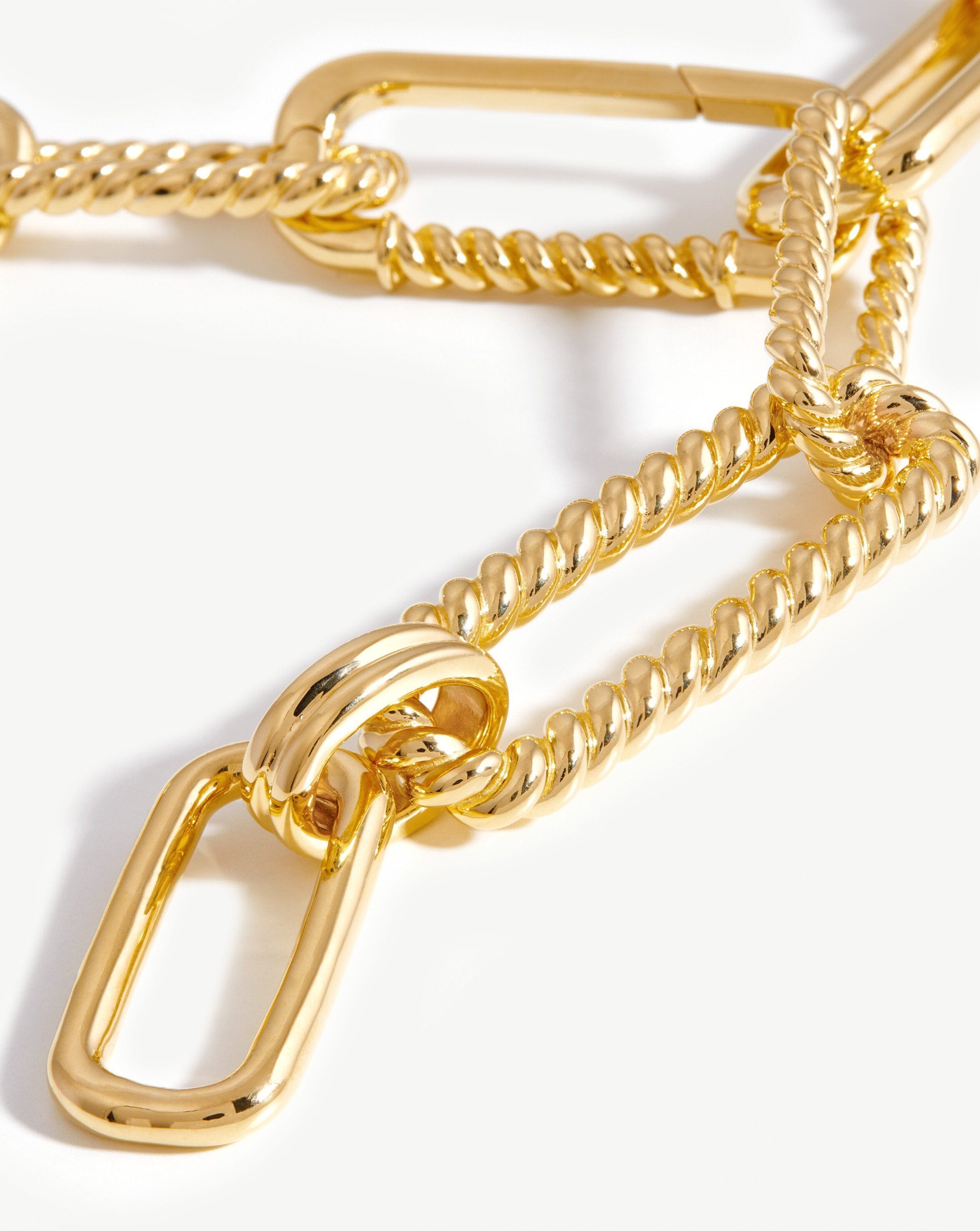 Chunky Radial Chain Belt | 18ct Gold Plated Chain Belts Missoma Limited 