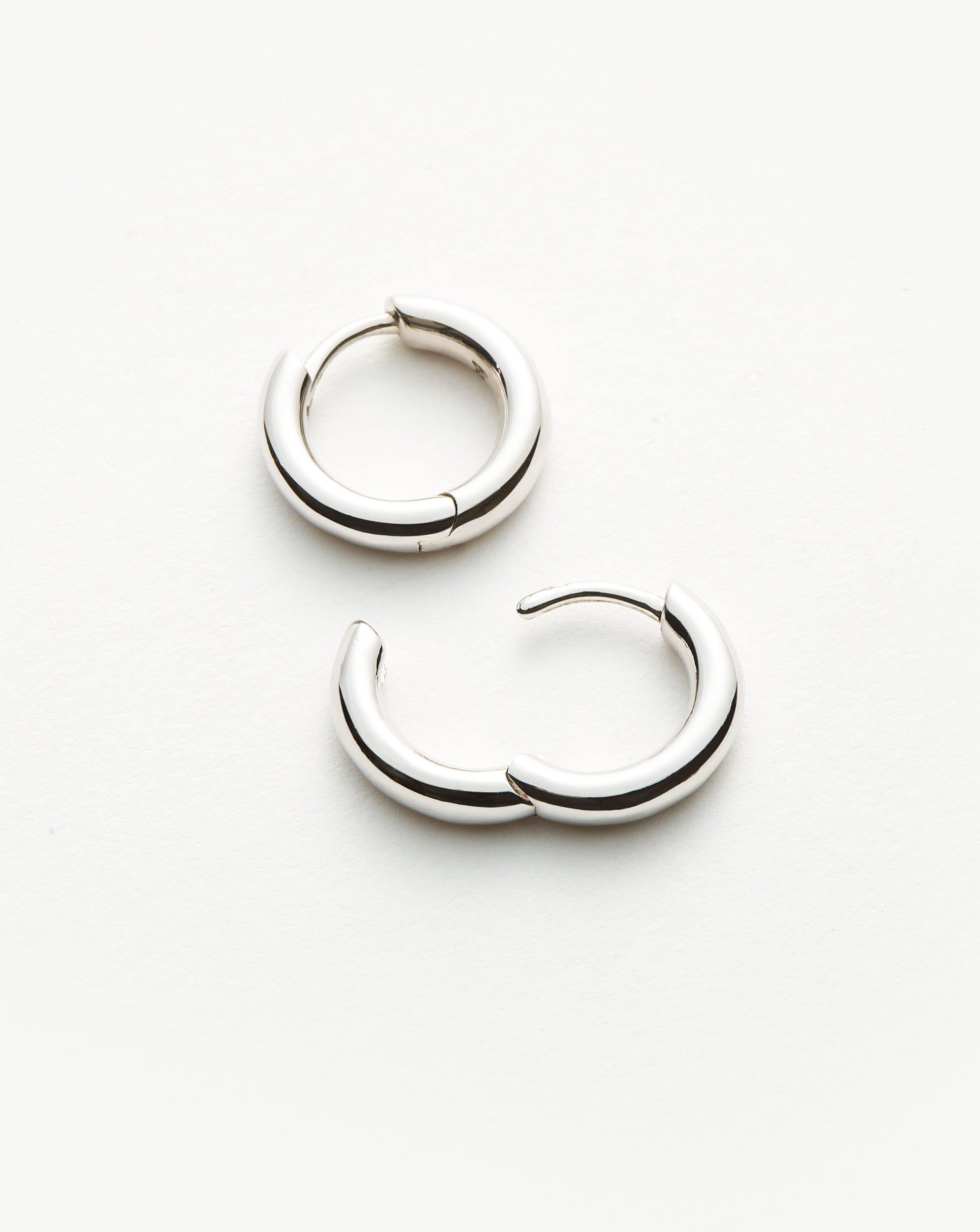 Classic Tunnel Mini Hoop Earrings | Sterling Silver Earrings Missoma 