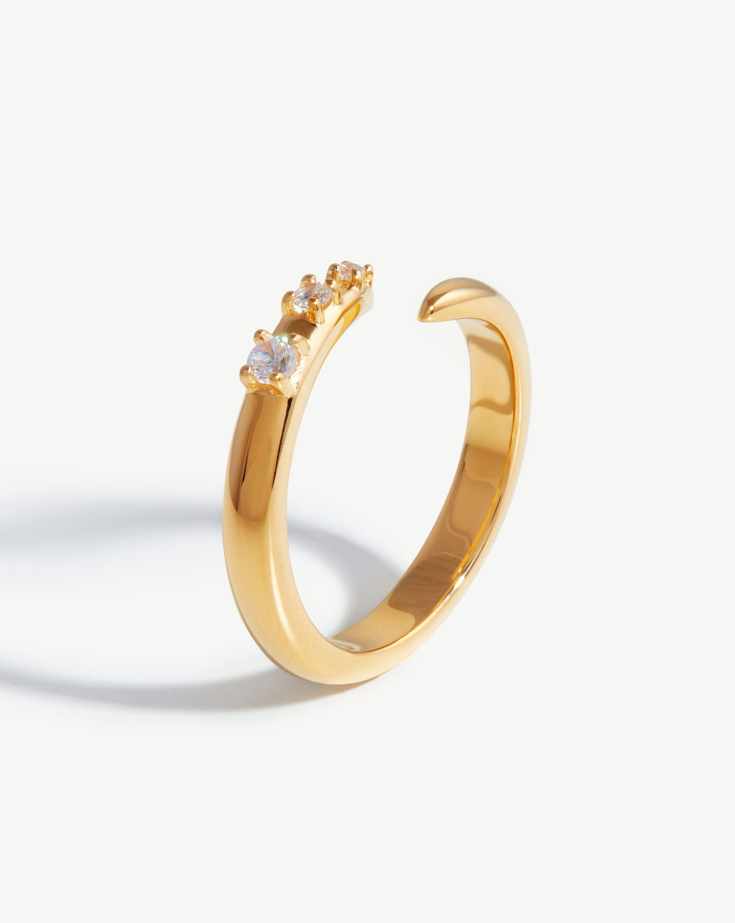 Claw Studded Ring | 18ct Gold Plated Vermeil/Cubic Zirconia Rings Missoma 