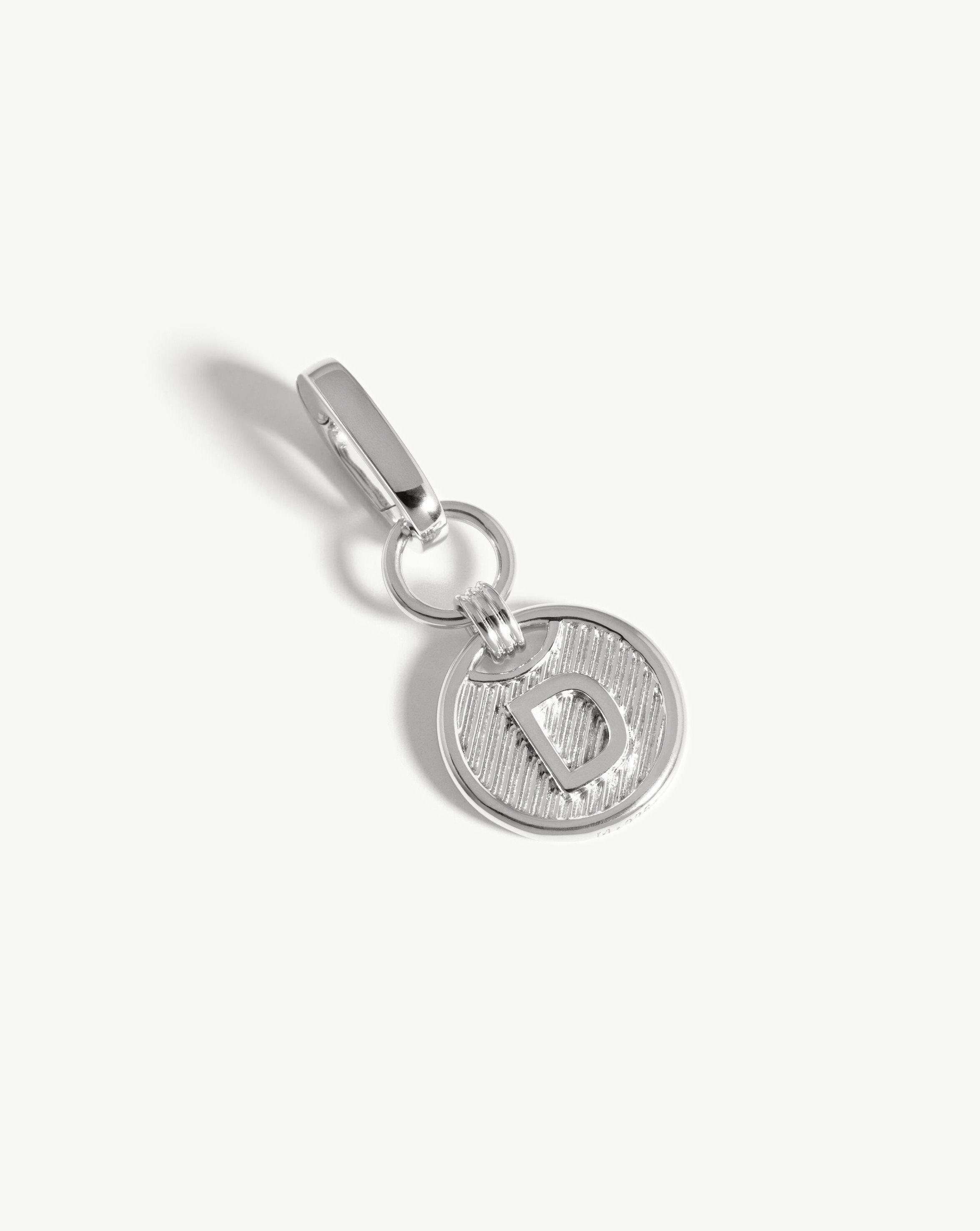 Clip-On Initial Pendant - Initial D | Silver Plated Charms & Pendants Missoma 