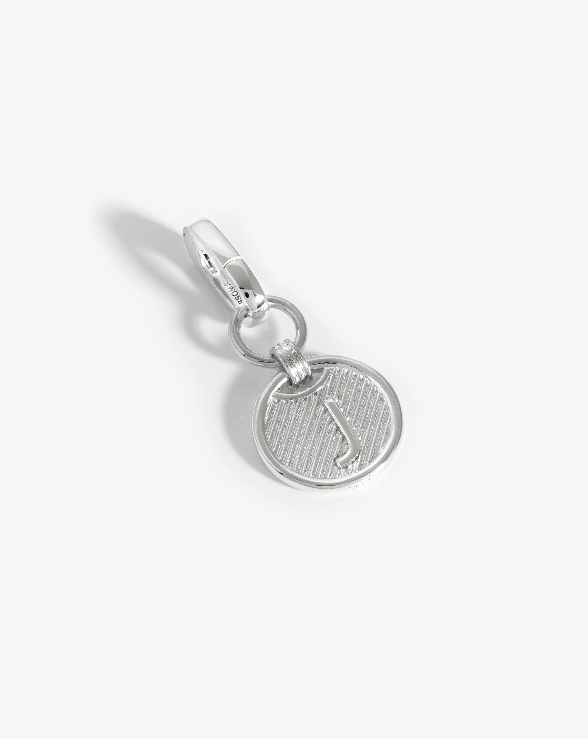 Clip-On Initial Pendant - Initial J | Silver Plated Charms & Pendants Missoma 