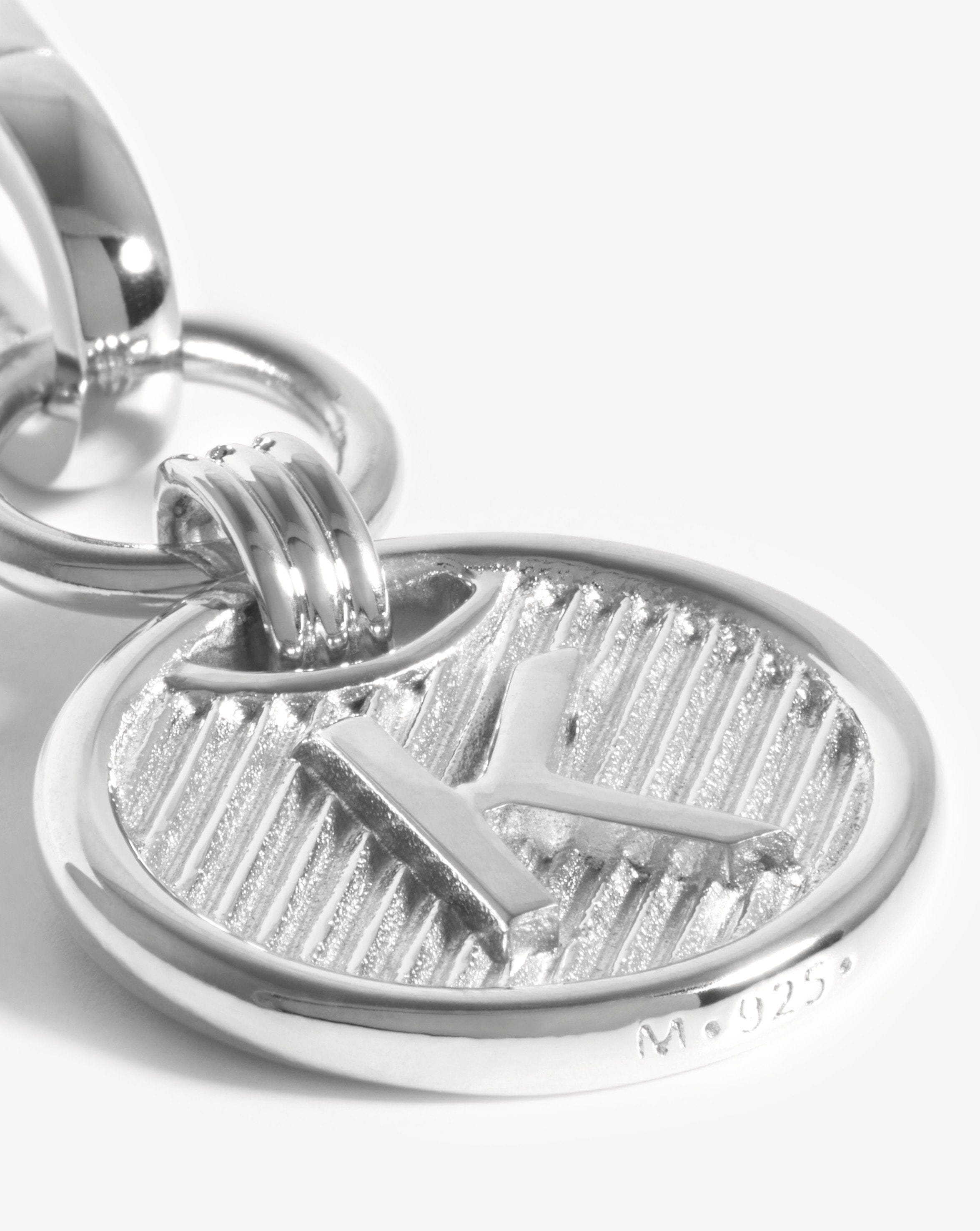 Clip-On Initial Pendant - Initial K | Silver Plated Charms & Pendants Missoma 