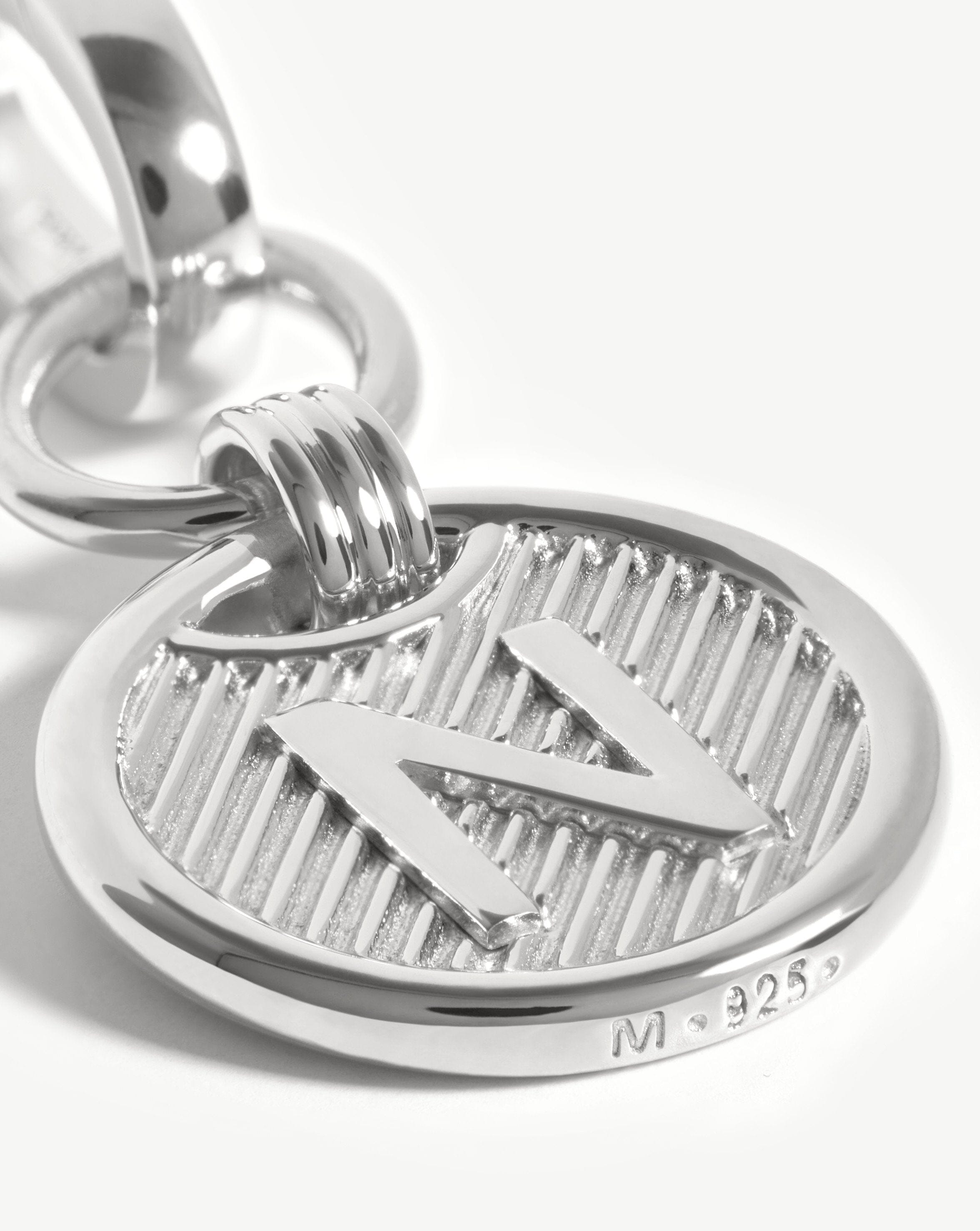 Clip-On Initial Pendant - Initial N | Silver Plated Charms & Pendants Missoma 