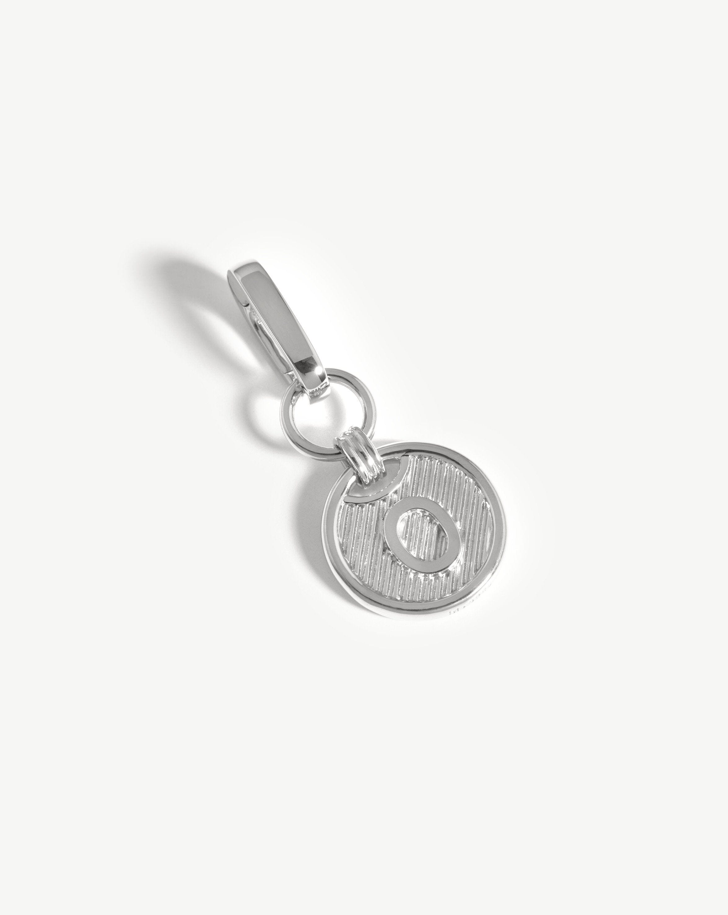 Clip-On Initial Pendant - Initial O | Silver Plated Charms & Pendants Missoma 