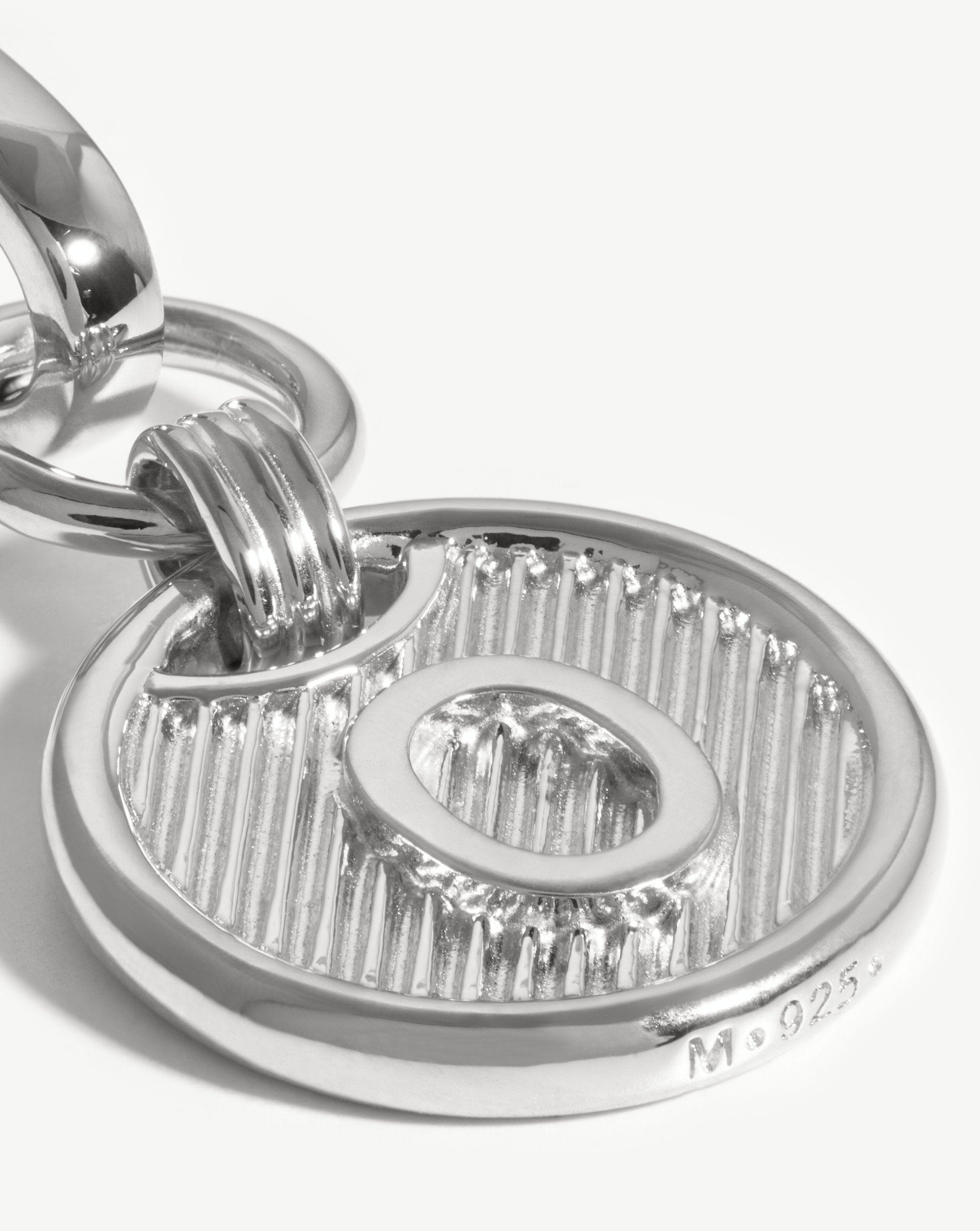 Clip-On Initial Pendant - Initial O | Silver Plated Charms & Pendants Missoma 