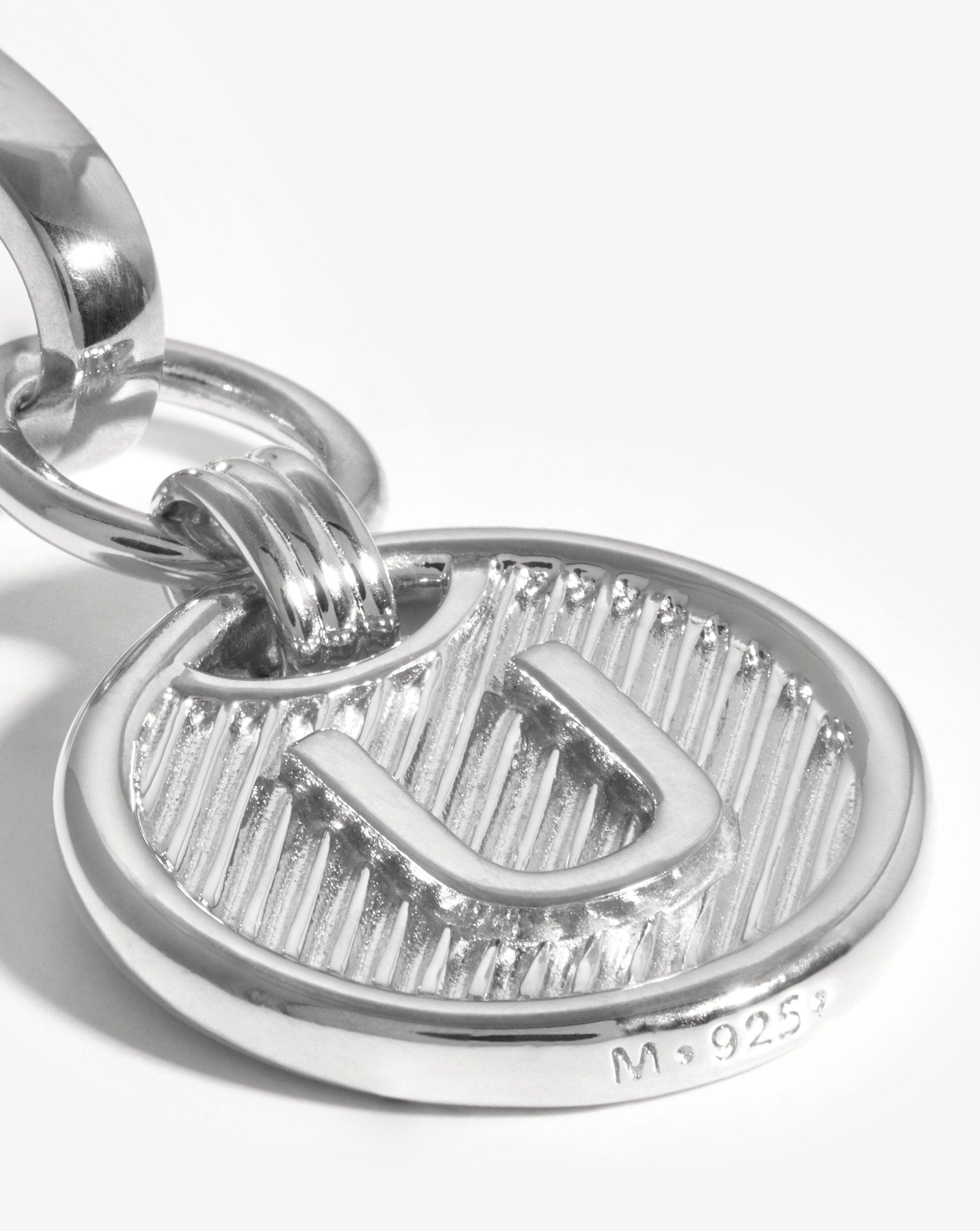 Clip-On Initial Pendant - Initial U | Silver Plated Charms & Pendants Missoma 