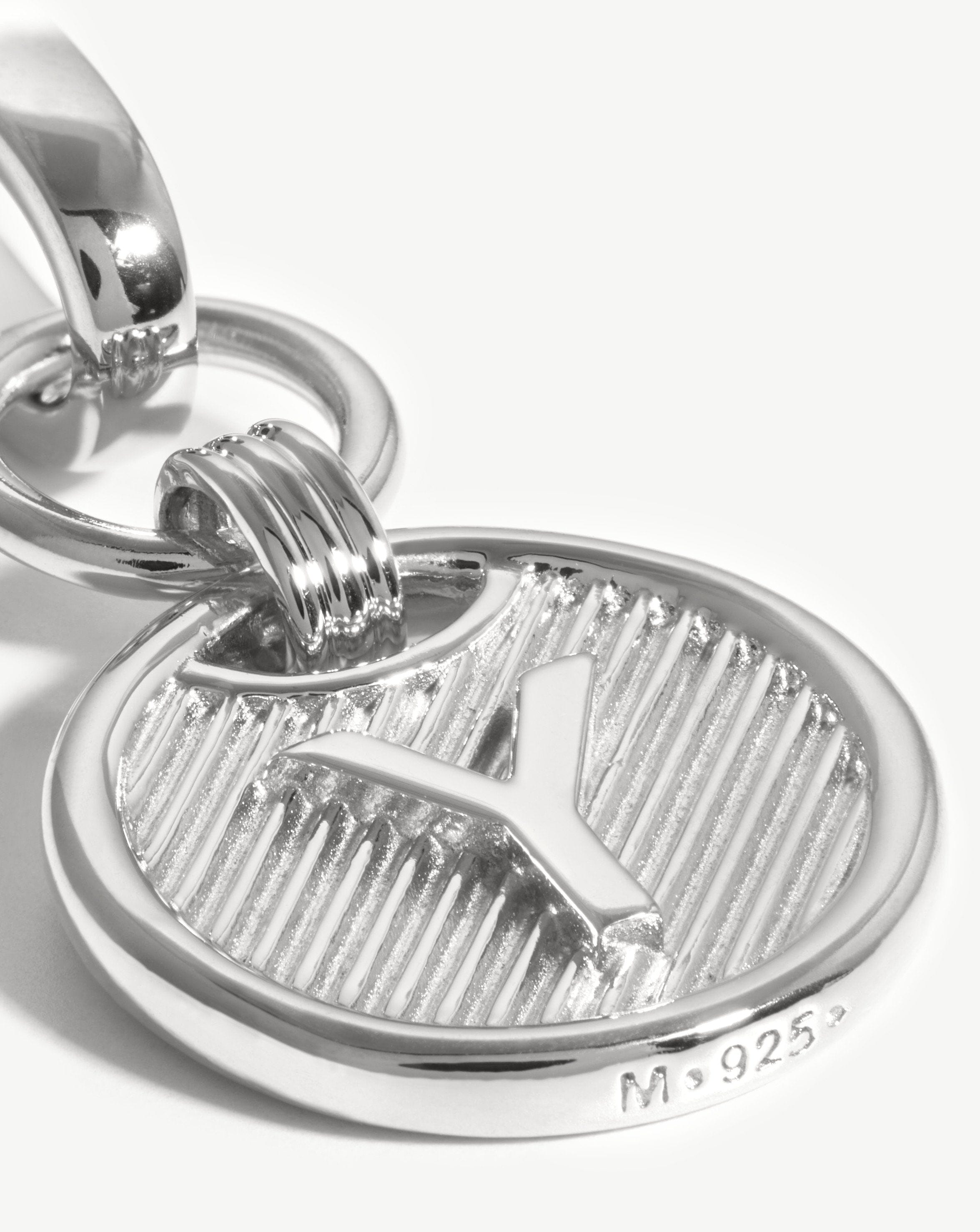 Clip-On Initial Pendant - Initial Y | Silver Plated Charms & Pendants Missoma 