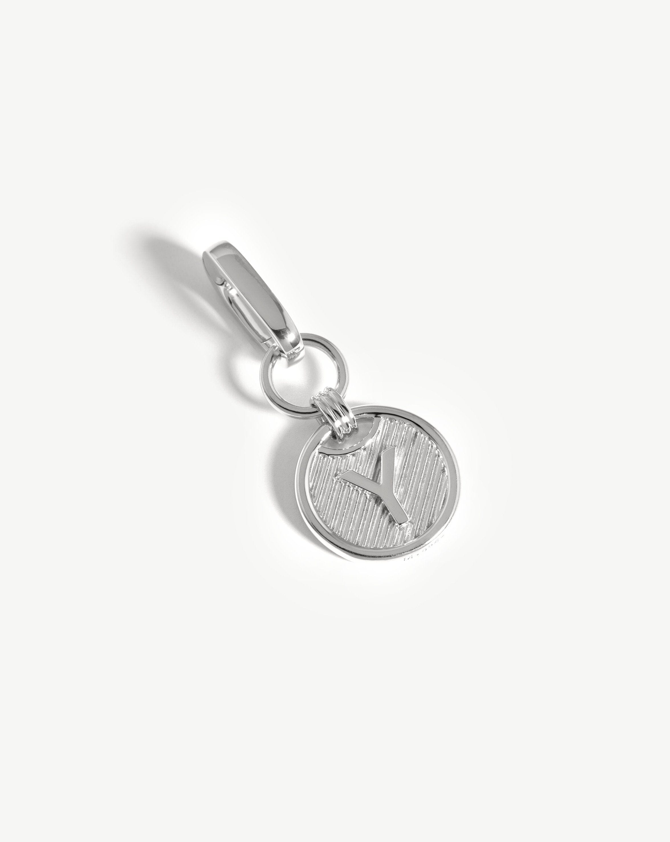Clip-On Initial Pendant - Initial Y | Silver Plated Charms & Pendants Missoma 