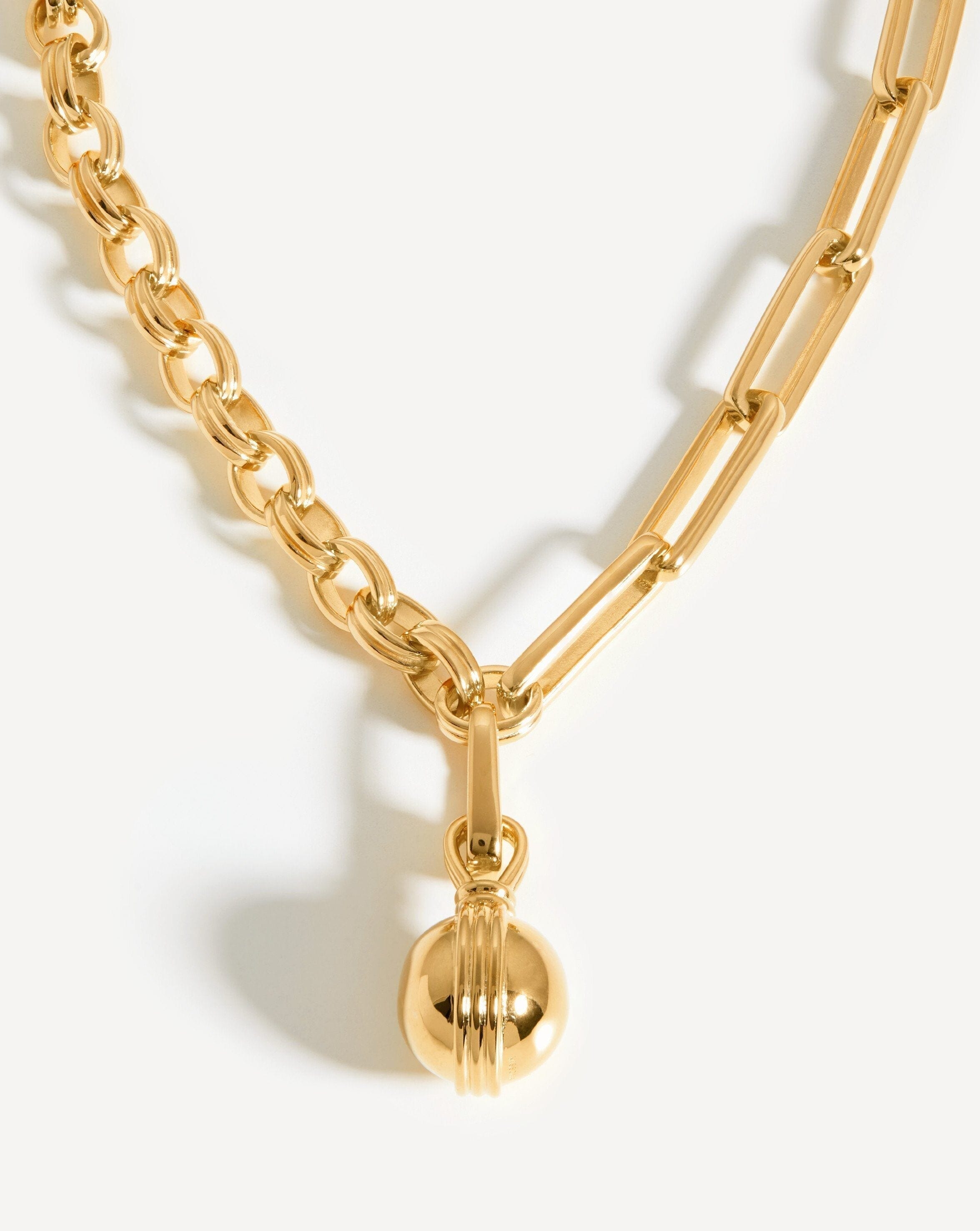 Deconstructed Axiom Small Sphere Chain Necklace | 18ct Gold Plated Necklaces Missoma 